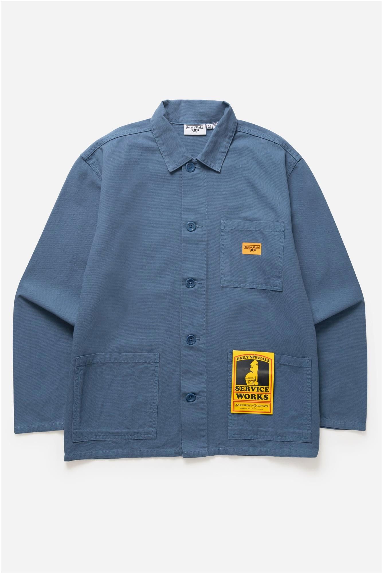 Service Works - Blauw Classic Chore overhemd