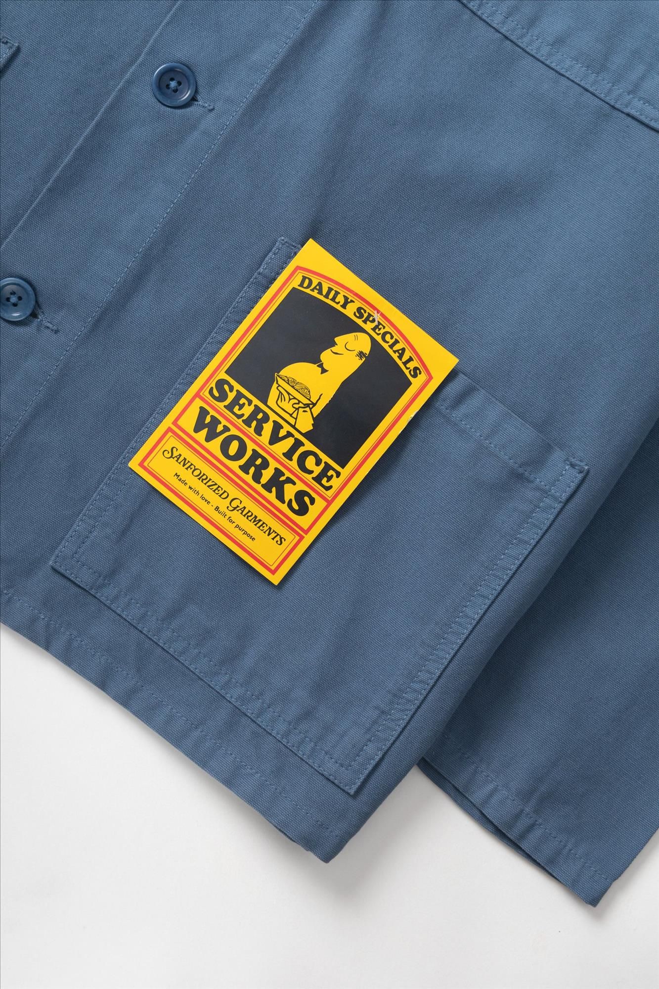 Service Works - Blauw Classic Chore overhemd