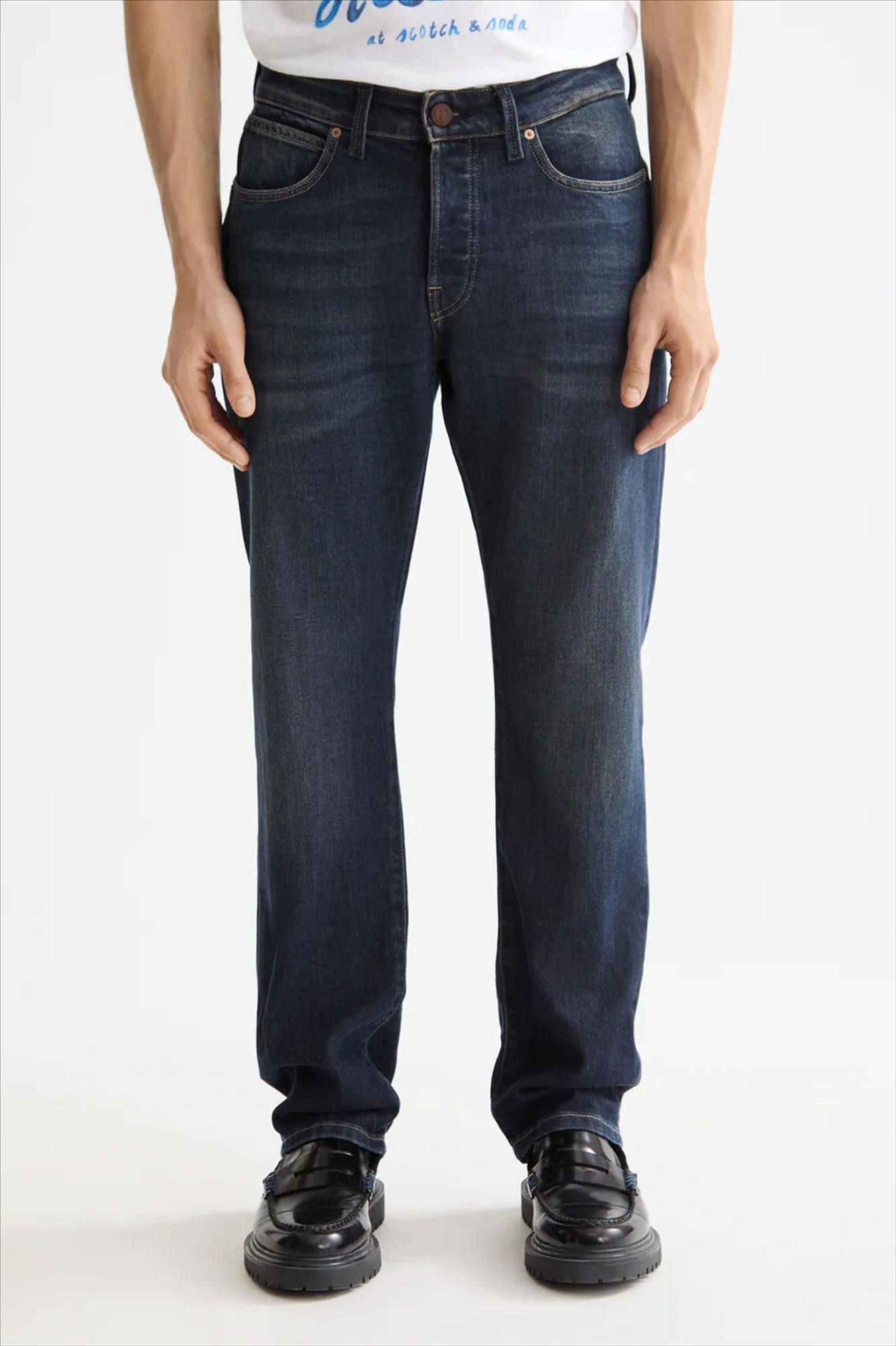 Scotch & Soda - Donkerblauwe The Zee straight jeans
