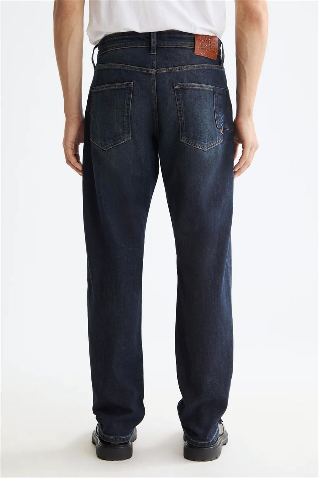 Scotch & Soda - Donkerblauwe The Zee straight jeans