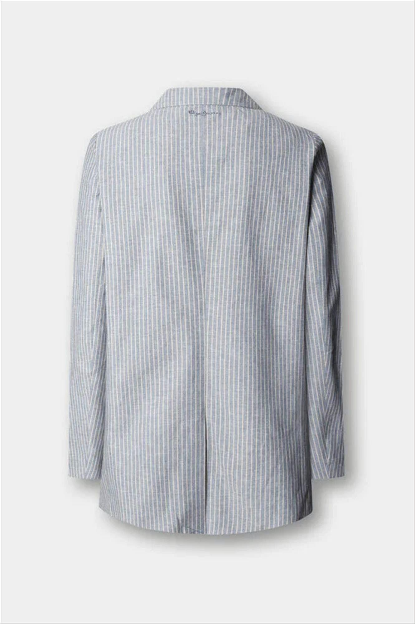 Pepe Jeans London - Blauwe Gia Striped blazer