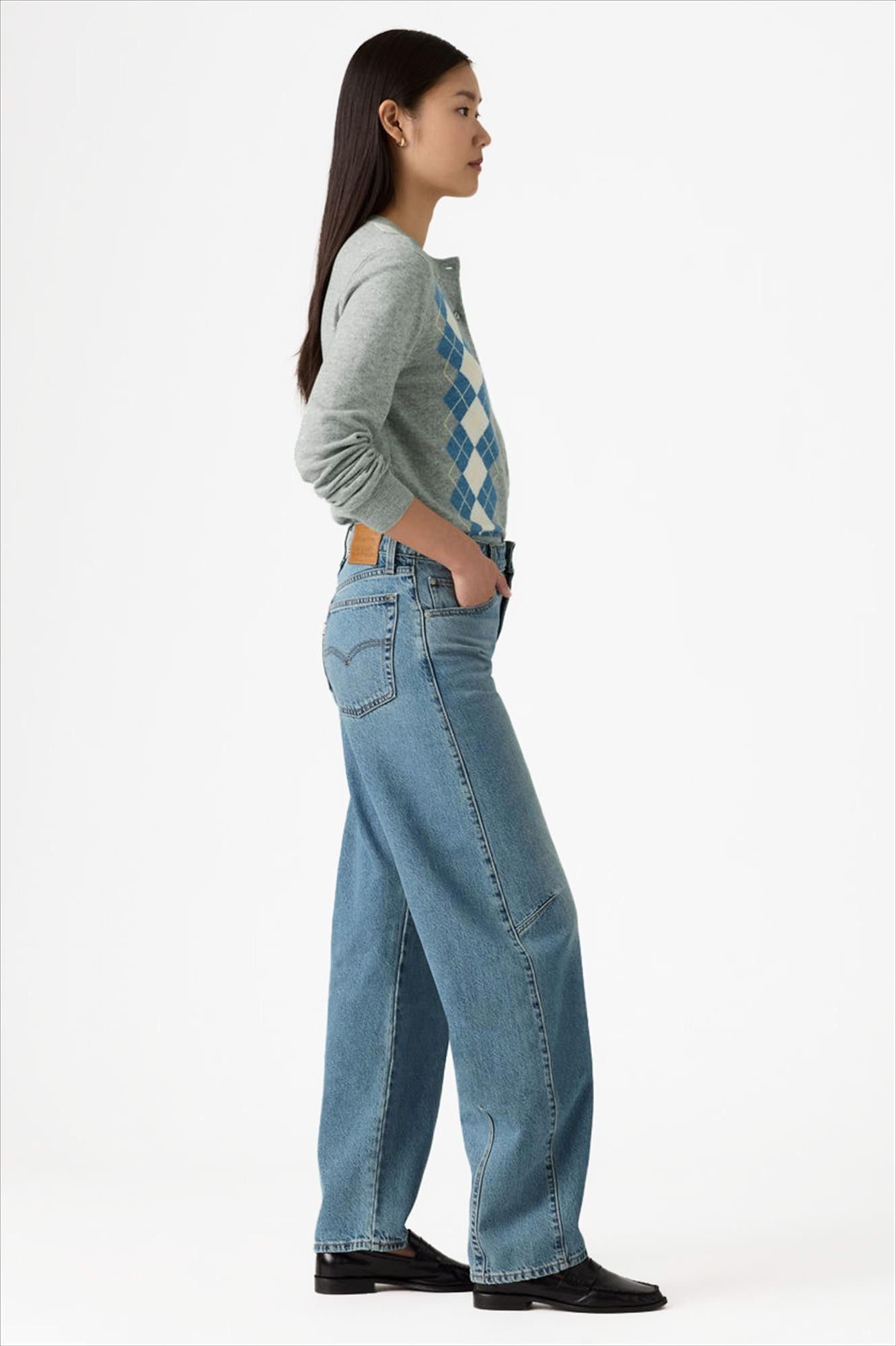 Levi's - Blauwe Baggy Dad barrel jeans