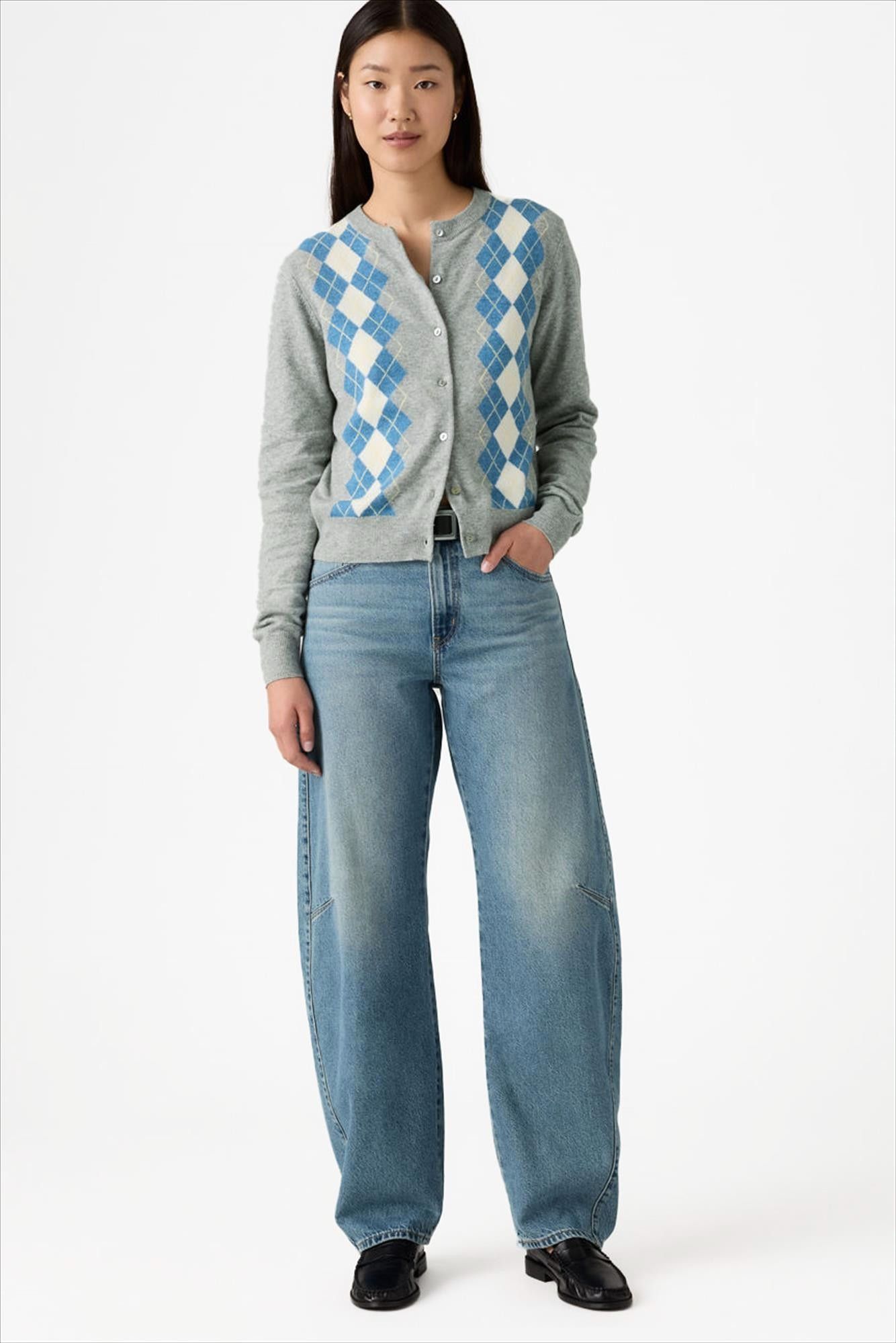Levi's - Blauwe Baggy Dad barrel jeans
