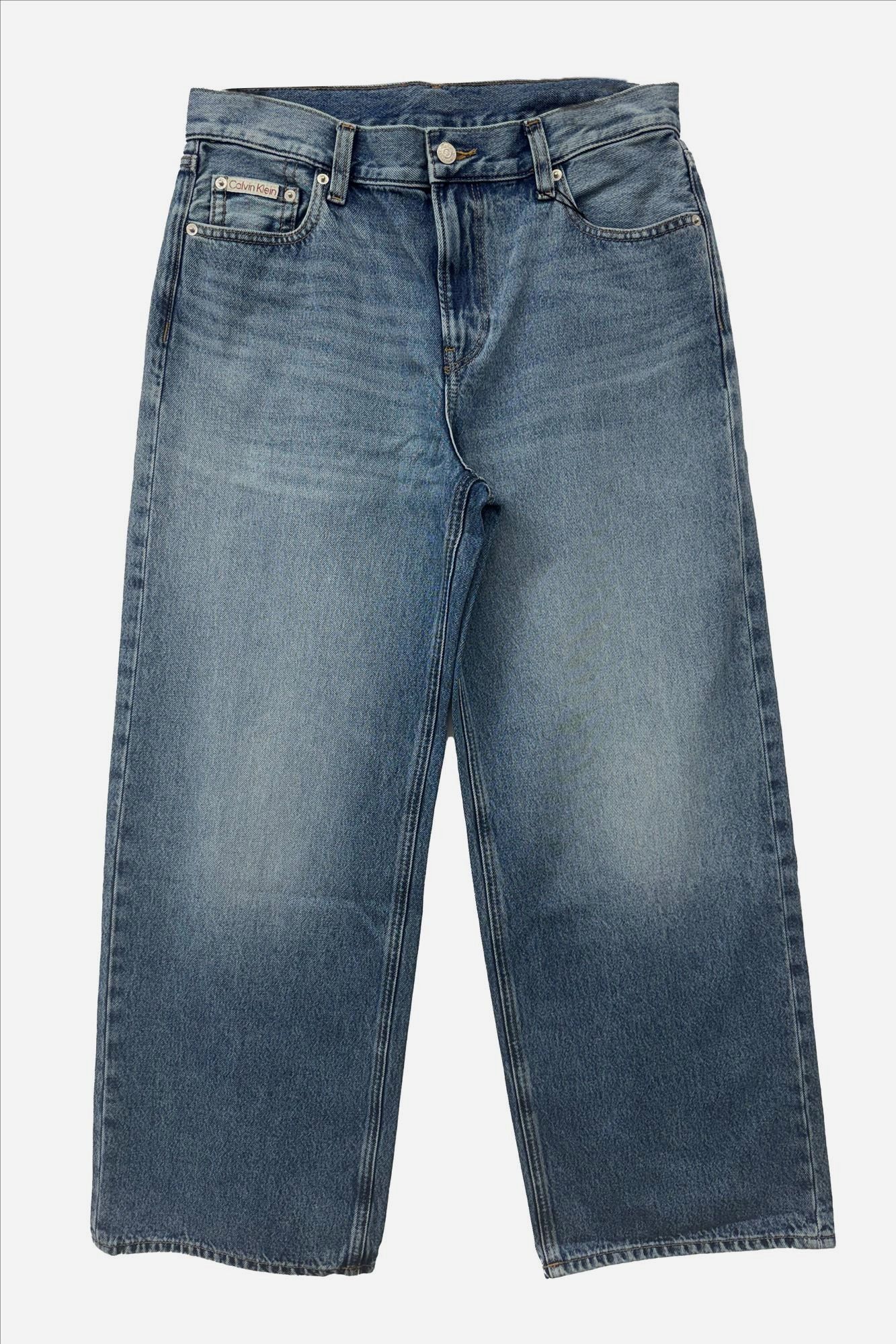 Calvin Klein Jeans - Blauwe Tinted baggy jeans