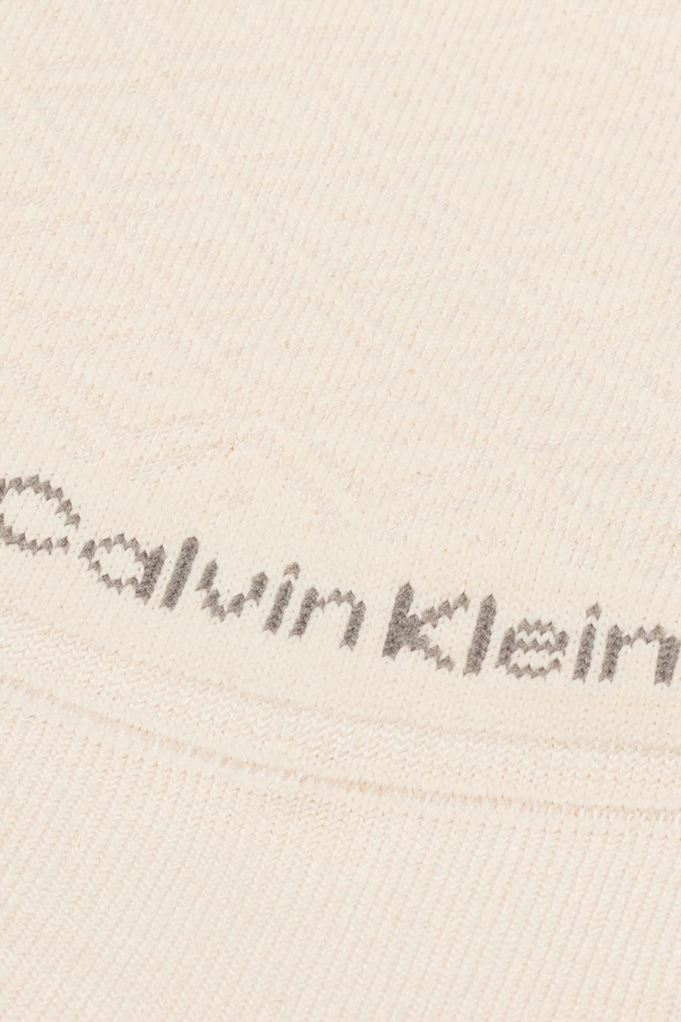 Calvin Klein - Beige 2-pack Footie High Cut sokken