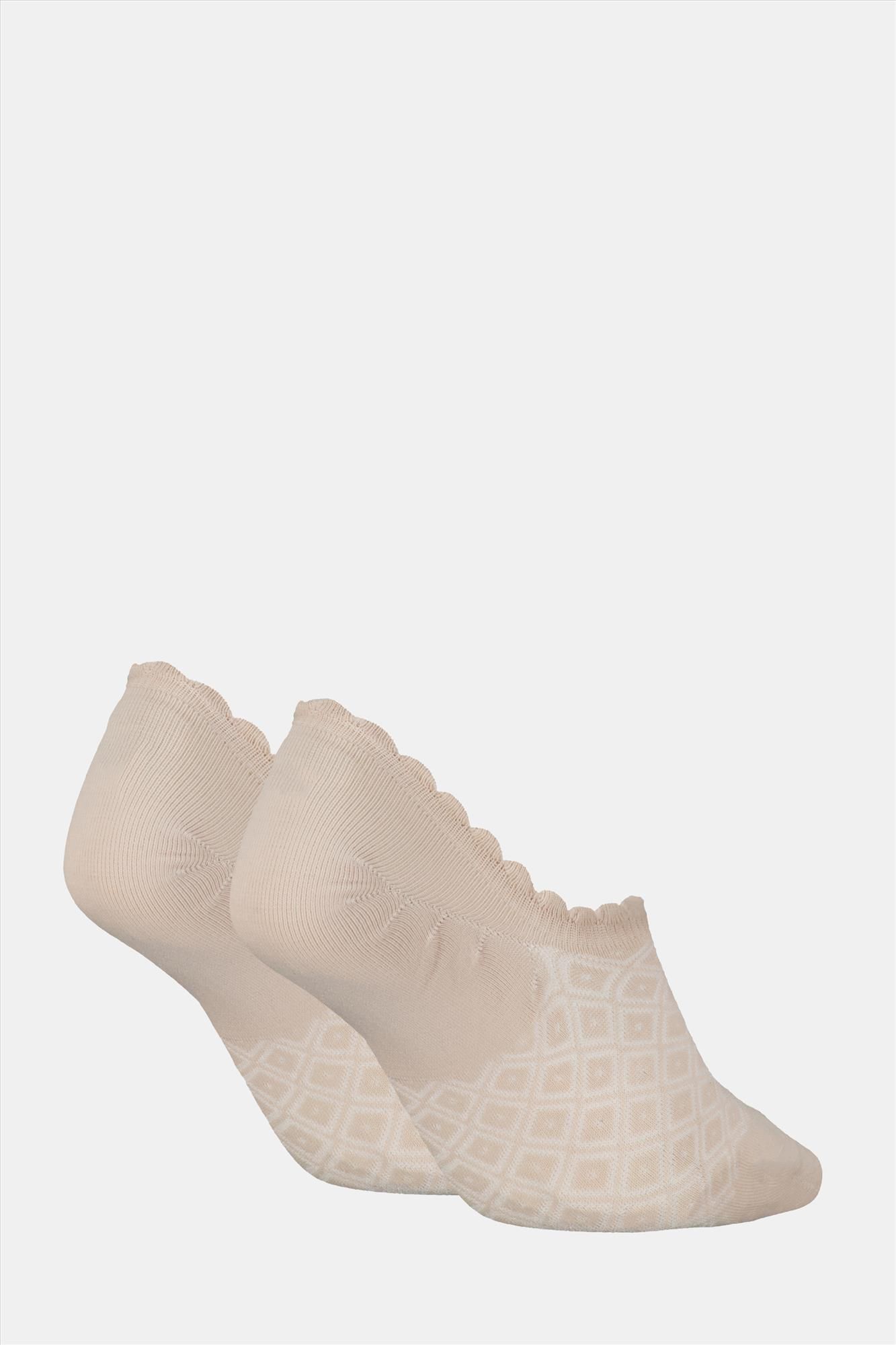Calvin Klein - Beige 2-pack Footie High Cut sokken