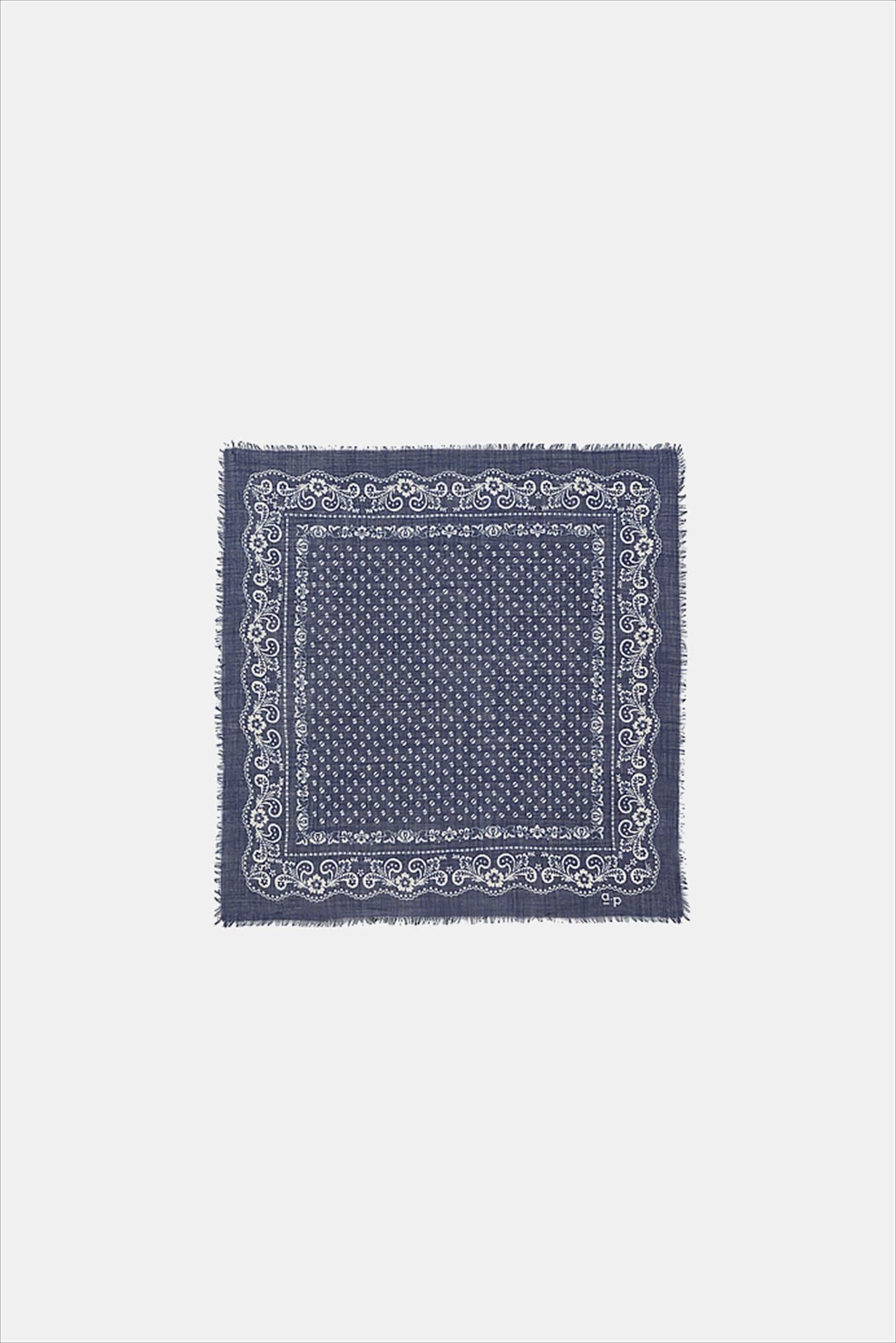 arsene & les pipelettes - Donkerblauwe Wool bandana