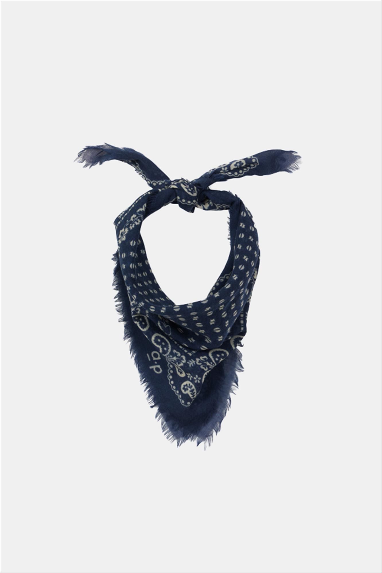 arsene & les pipelettes - Donkerblauwe Wool bandana