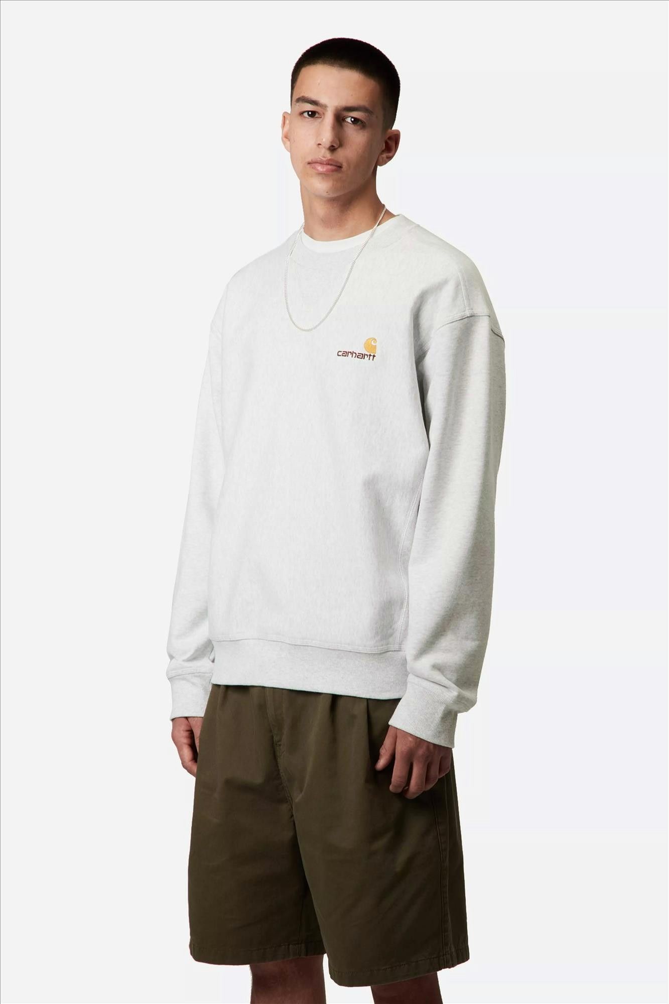 Carhartt WIP - Grijze American Script sweater