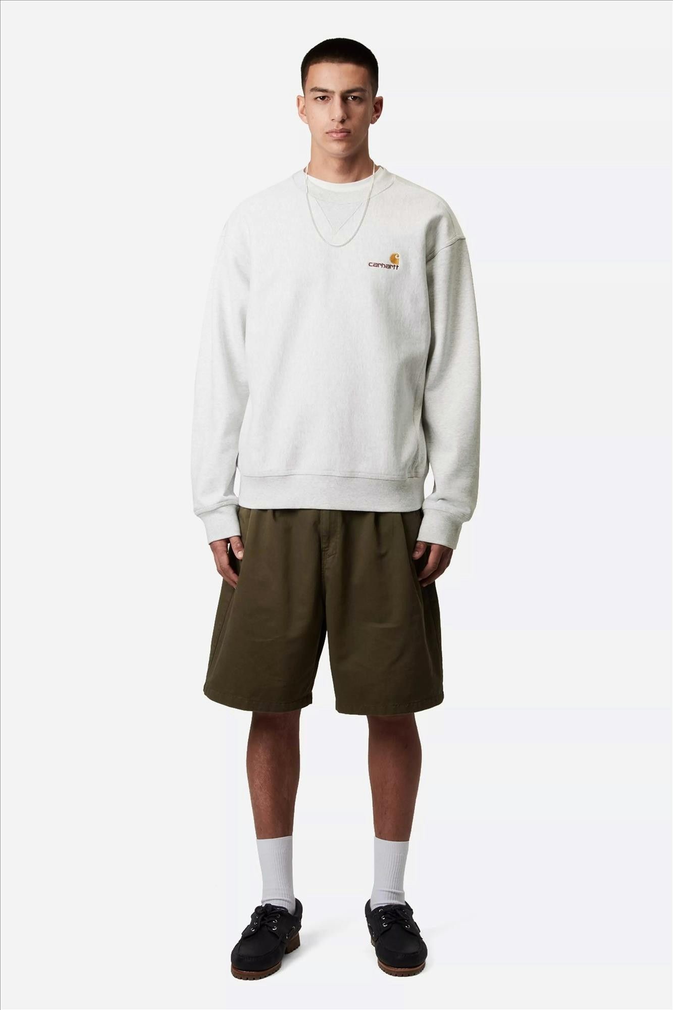 Carhartt WIP - Grijze American Script sweater