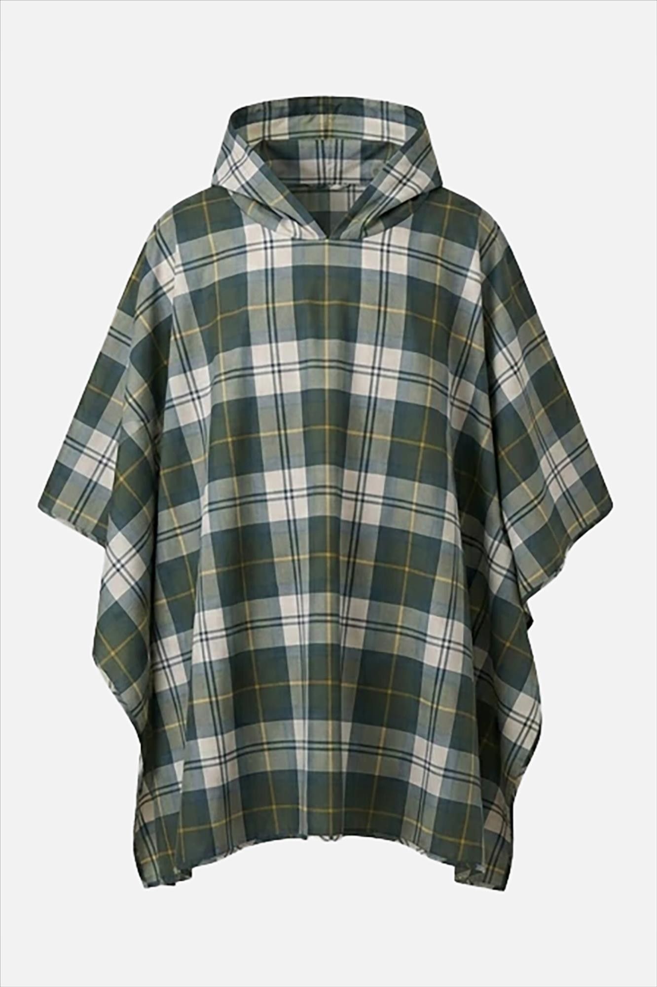 Barbour - Donkergroene Tartan Showerproof poncho