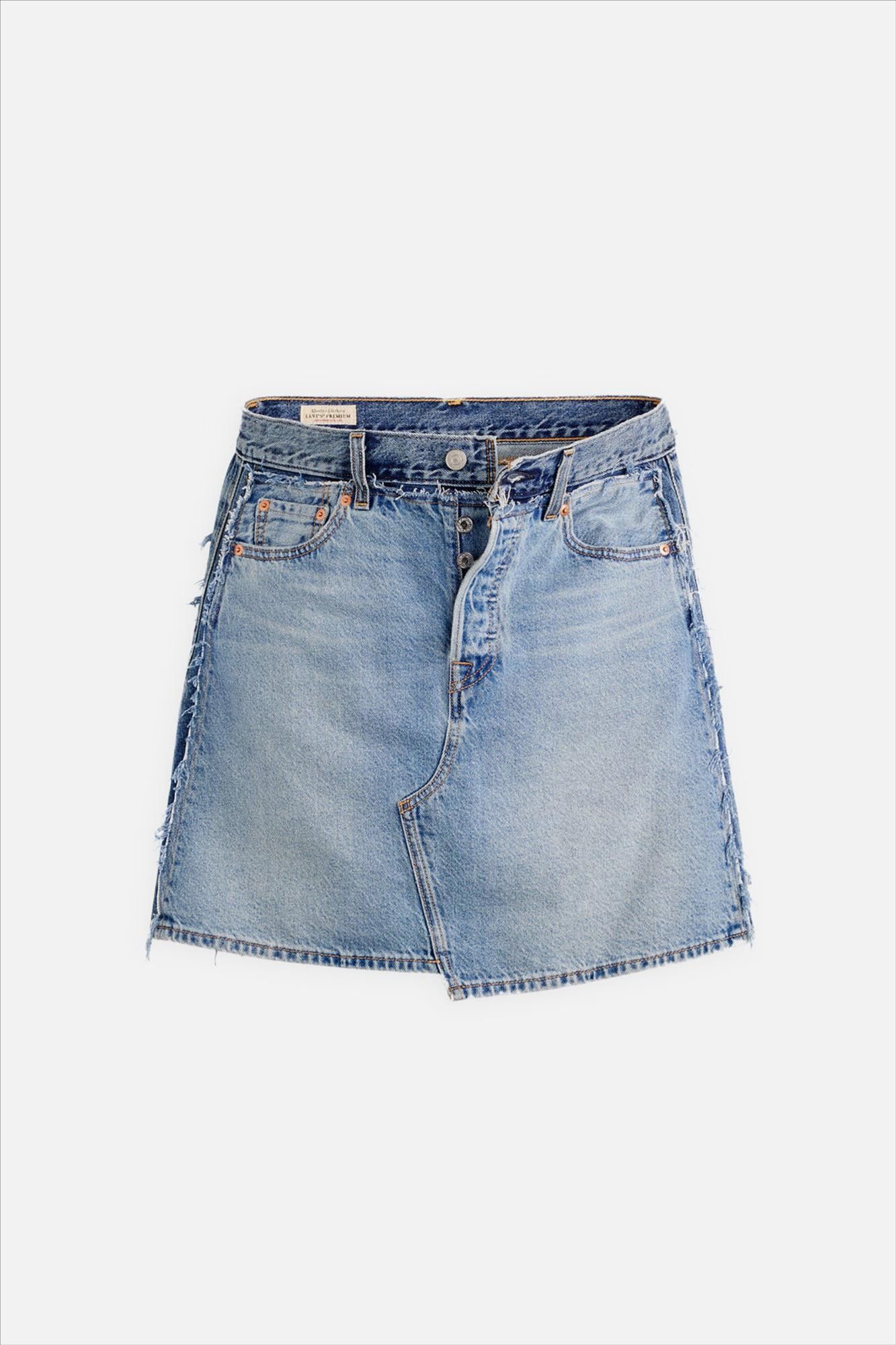 Levi's - Blauwe Deconstructed Edge jeansrok