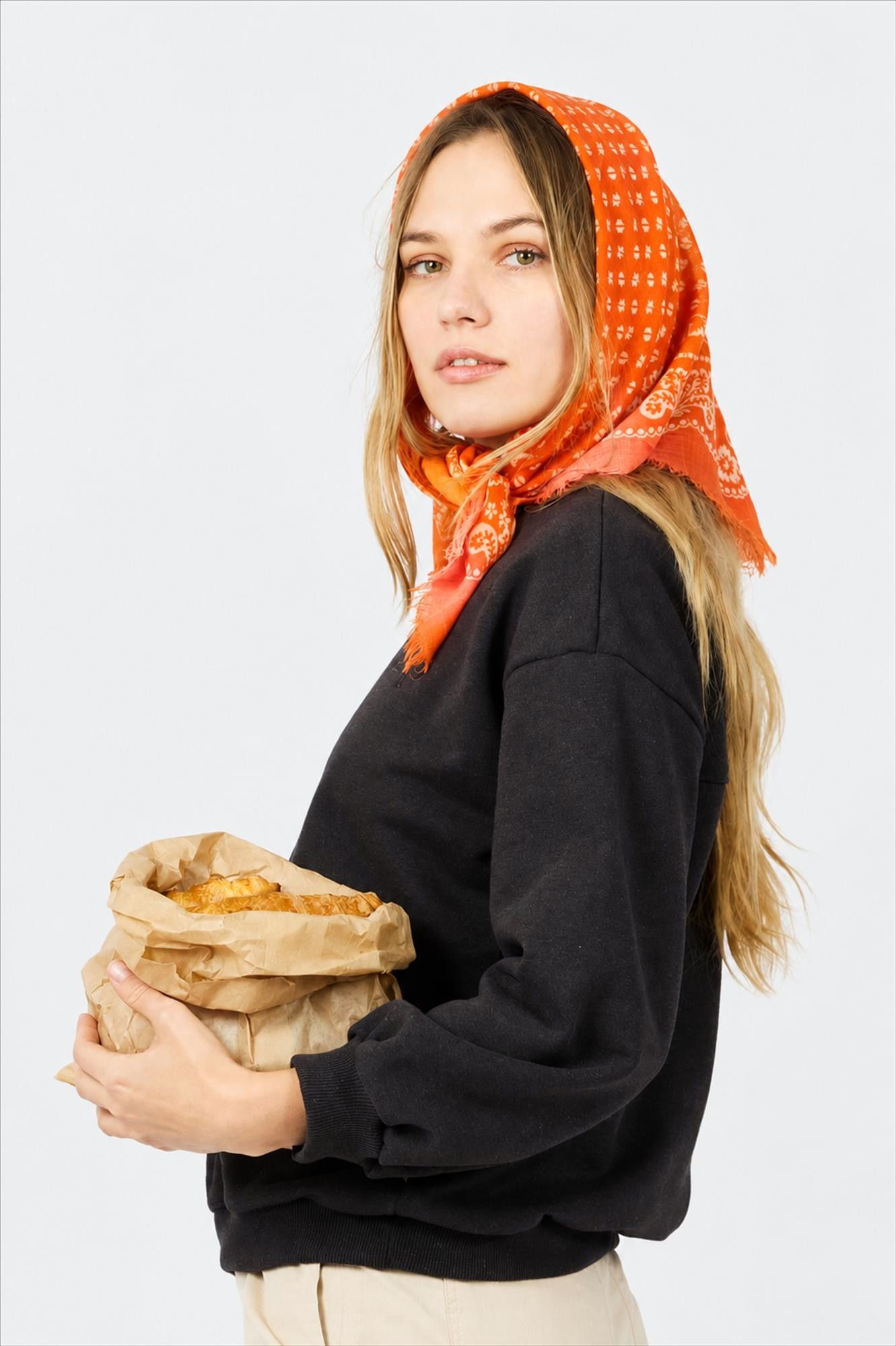 arsene & les pipelettes - Oranje Wool bandana