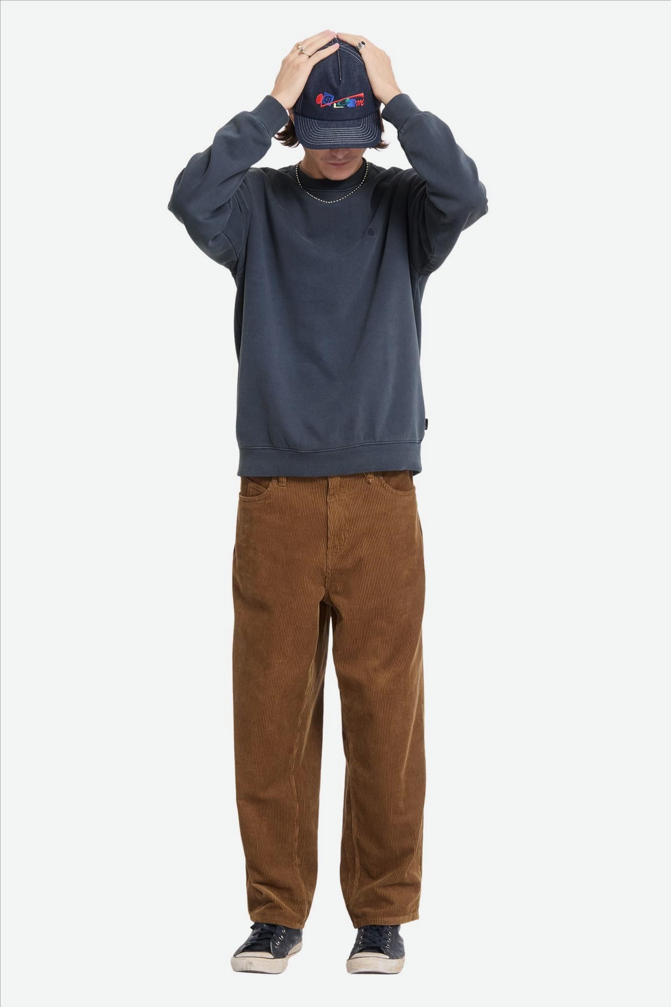 Volcom - Grijsblauwe Single Stone sweater