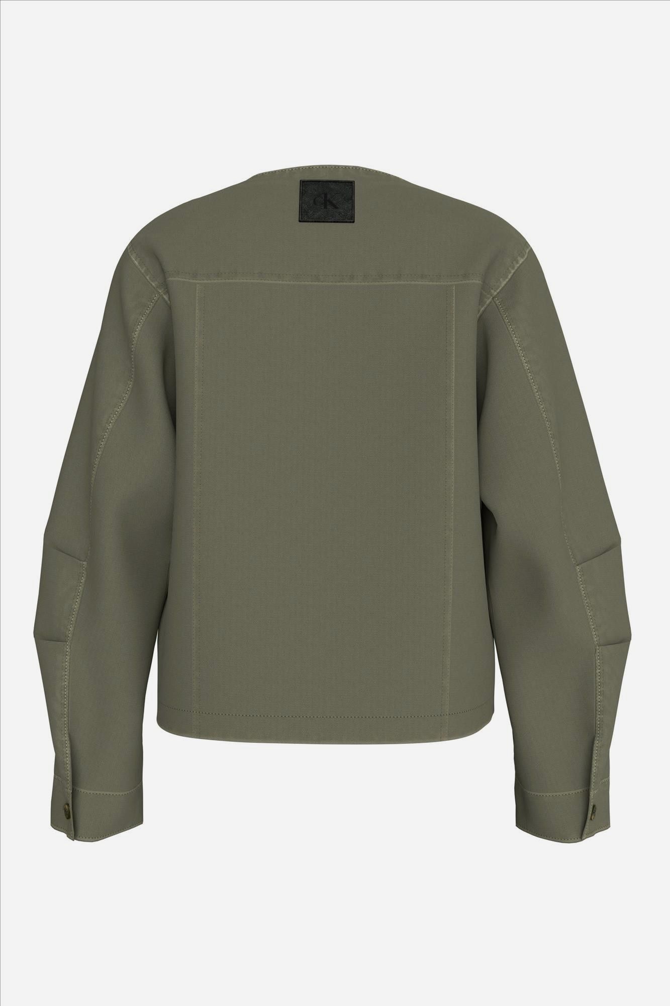 Calvin Klein Jeans - Olijfgroen Canvas jasje