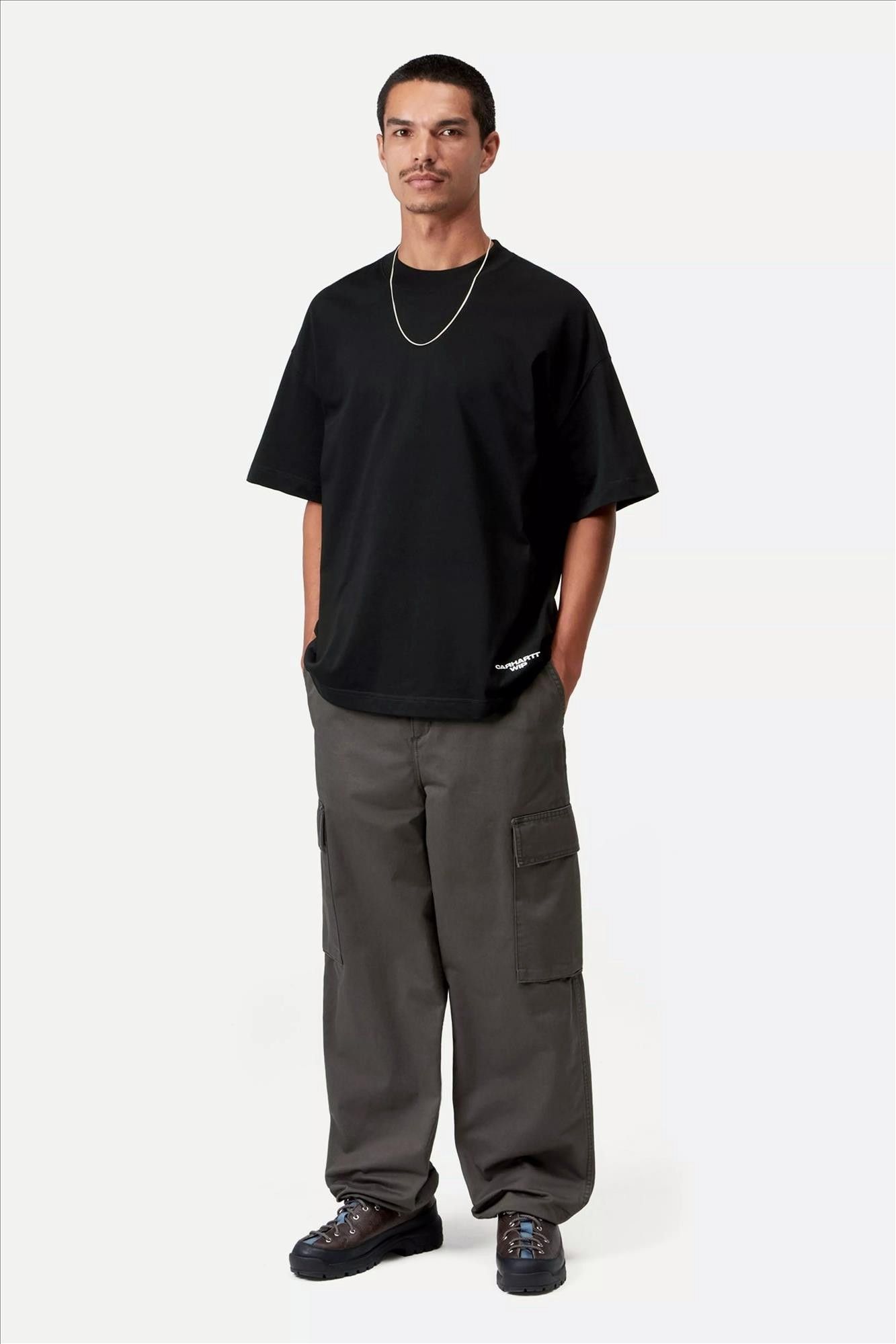 Carhartt WIP - Zwarte Magazine Script T-shirt