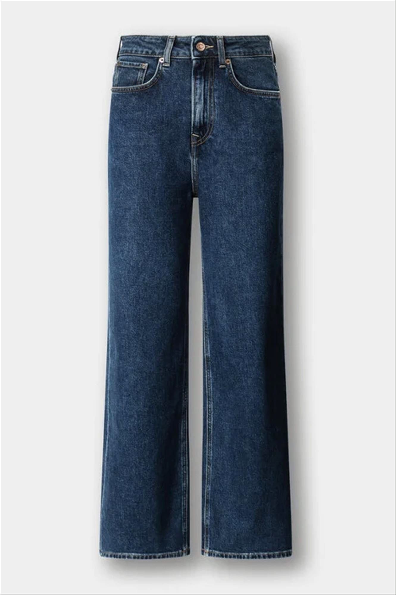 Pepe Jeans London - Donkerblauwe Lexa straight jeans