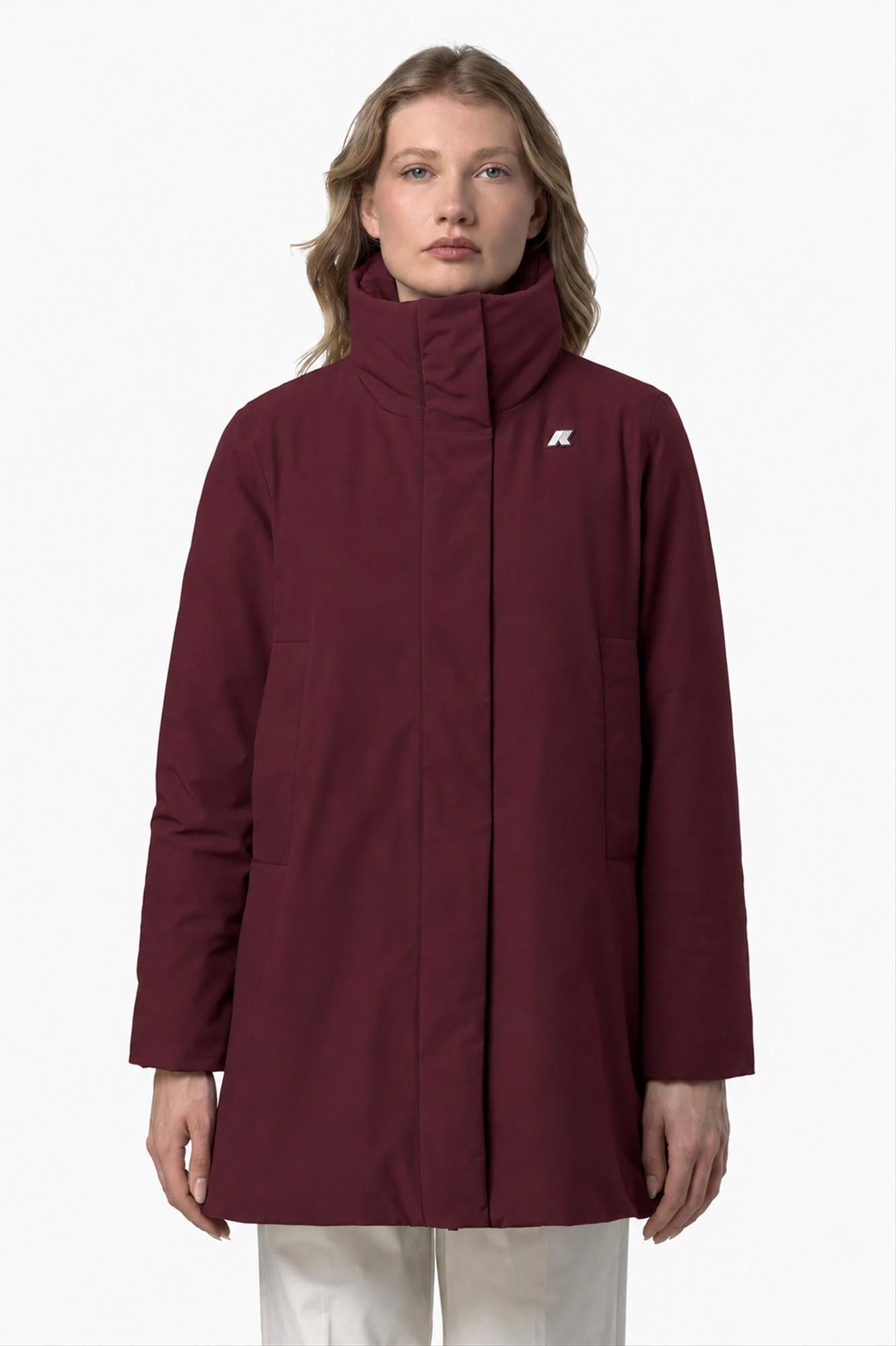 K-Way - Bordeauxpaarse Marla St Warm jas