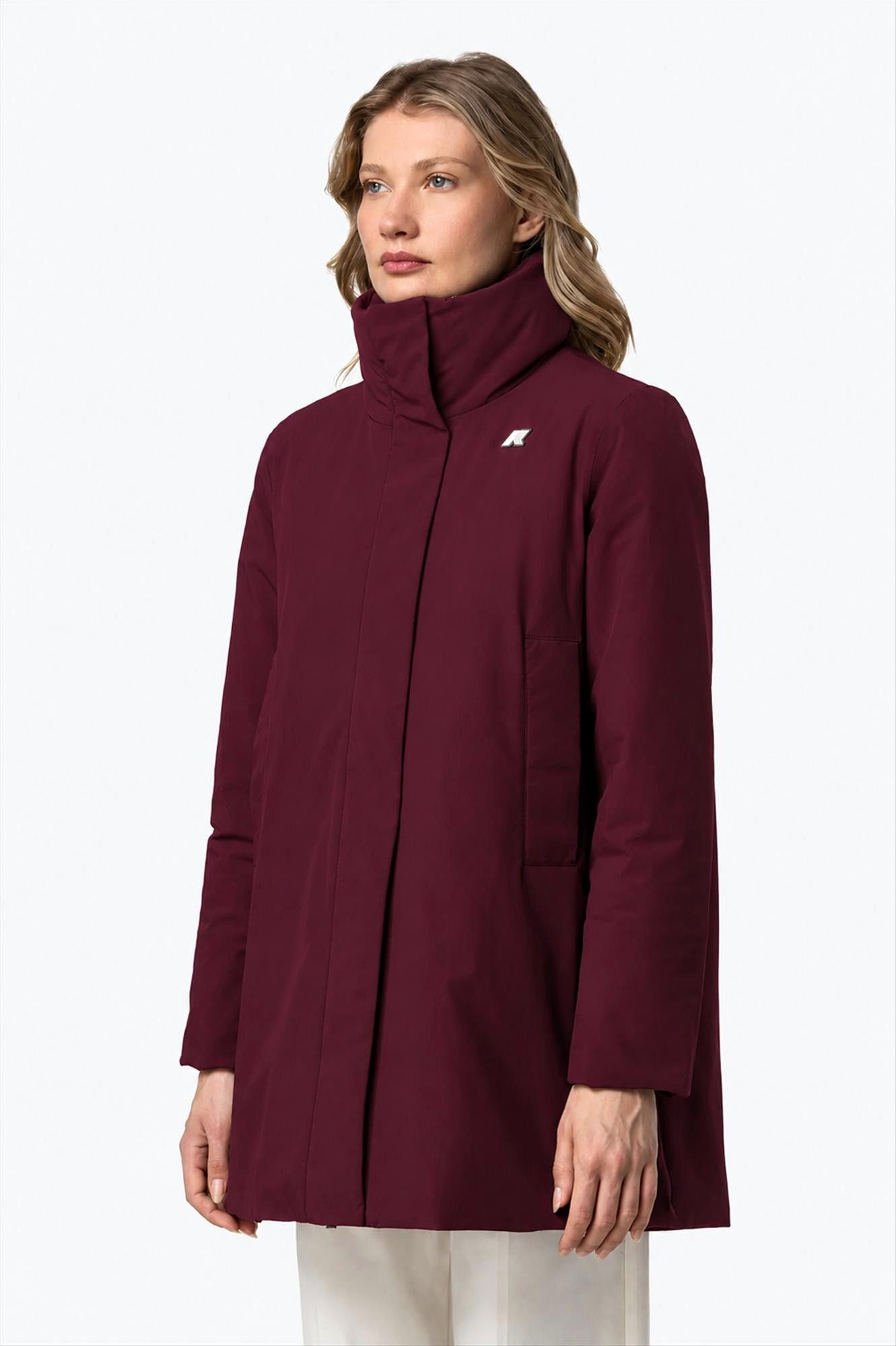 K-Way - Bordeauxpaarse Marla St Warm jas