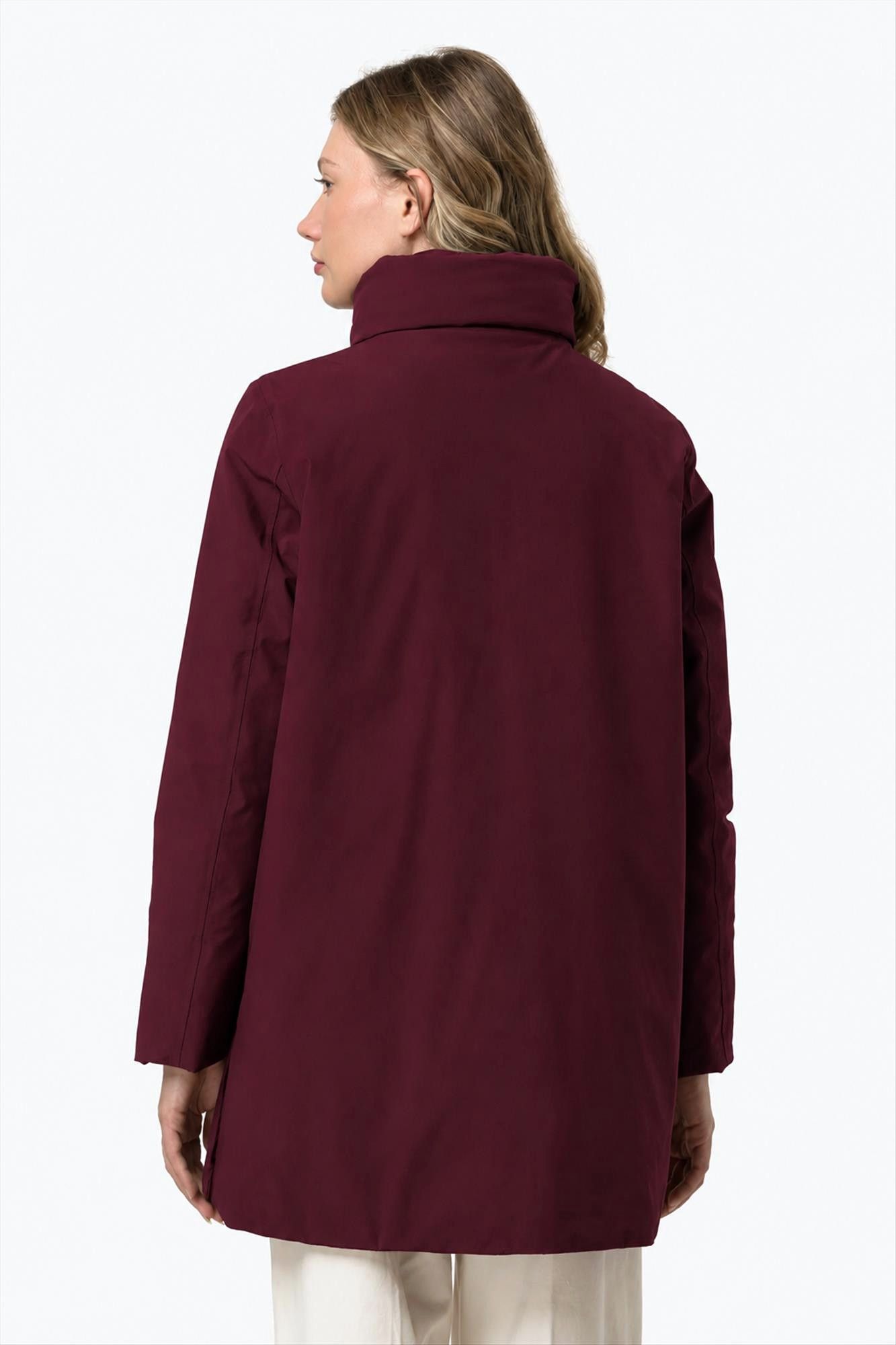 K-Way - Bordeauxpaarse Marla St Warm jas