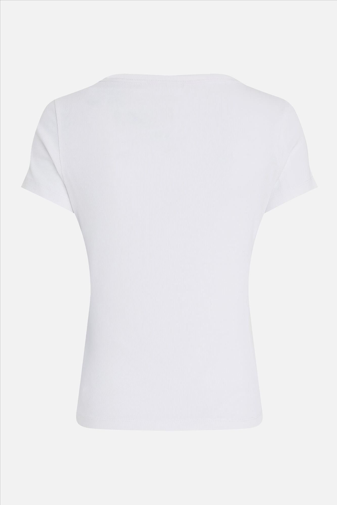 Tommy Jeans - Witte Essential Slim T-shirt