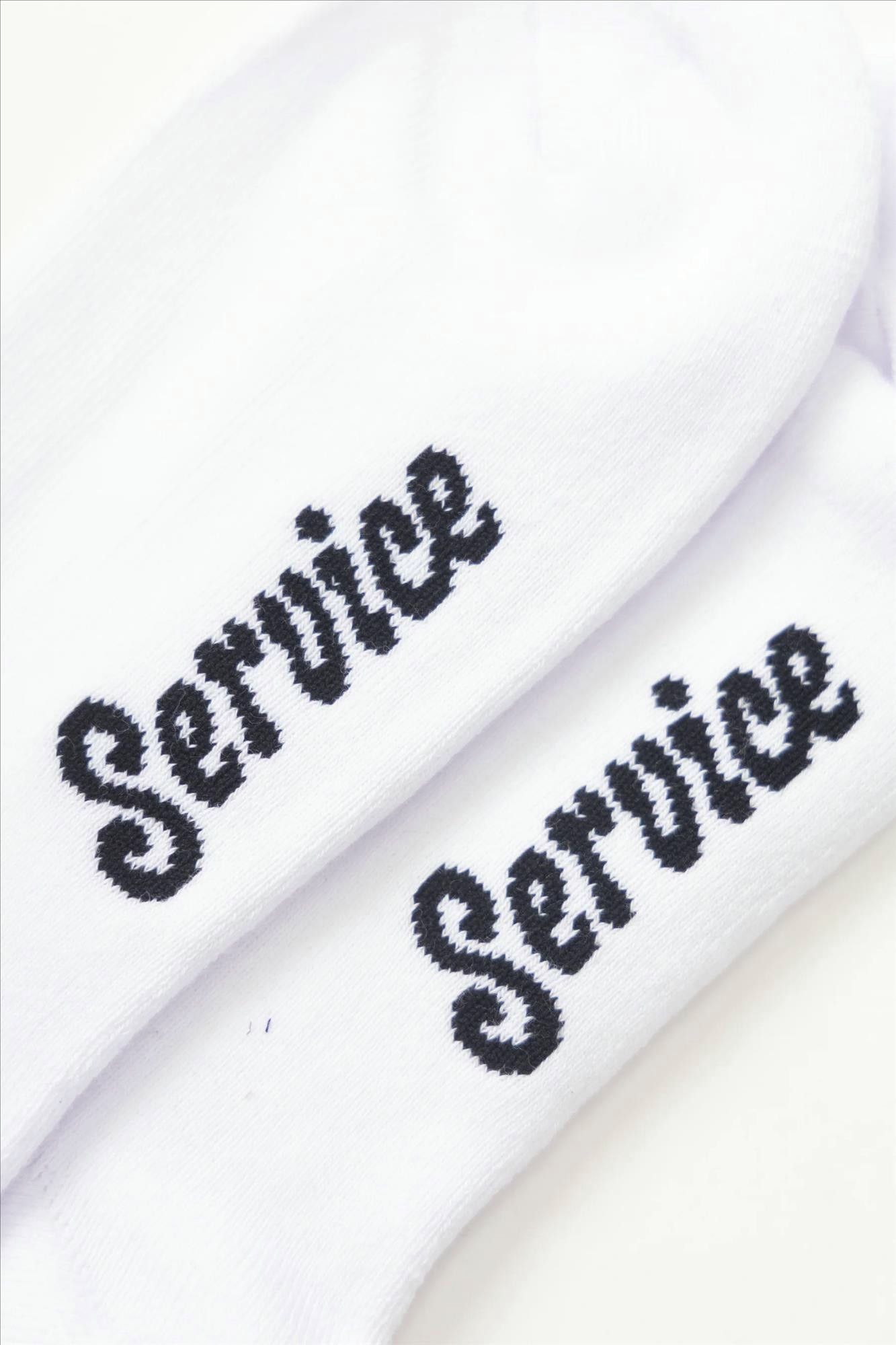 Service Works - Witte Knife & Fork sokken