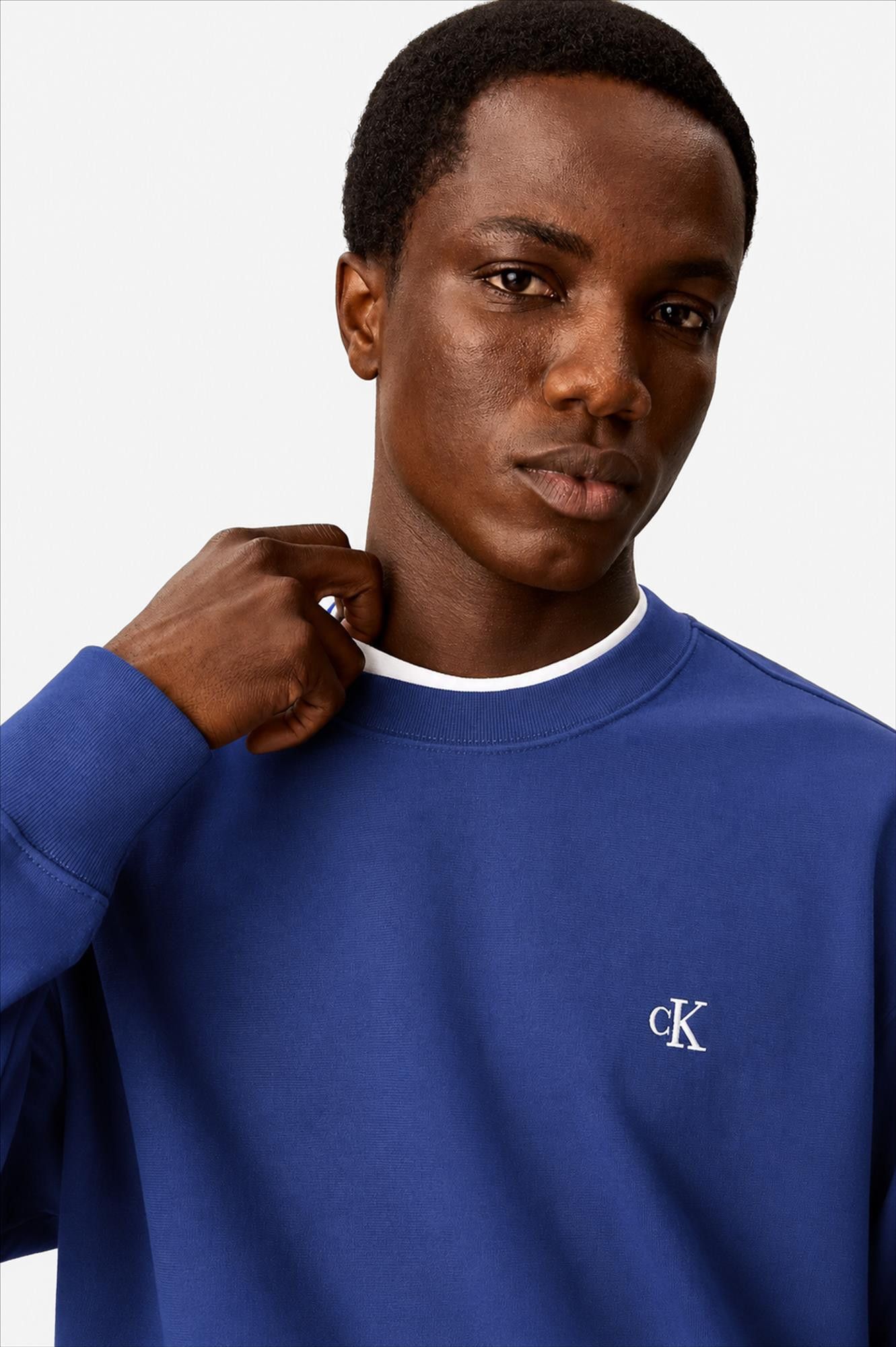 Calvin Klein Jeans - Blauwe Monogram sweater