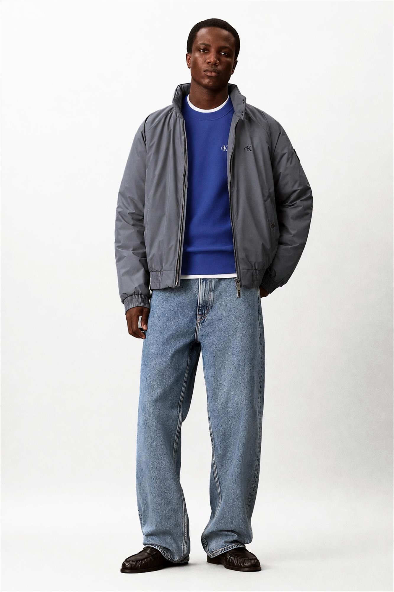 Calvin Klein Jeans - Blauwe Monogram sweater