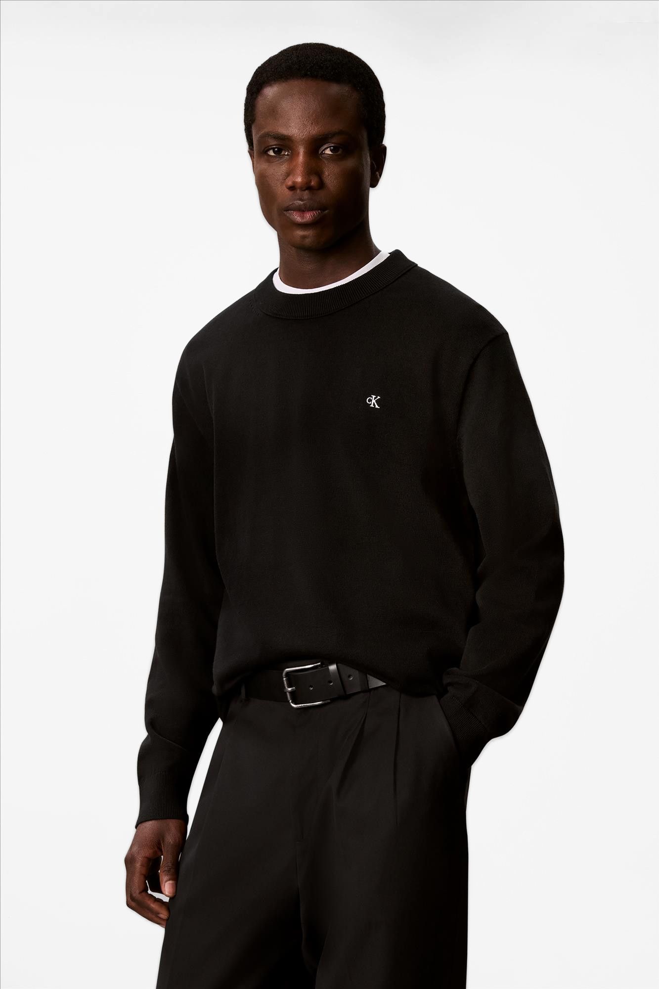 Calvin Klein Jeans - Zwarte Classic trui