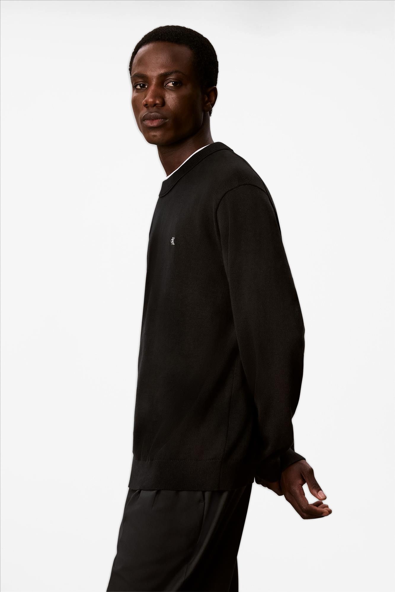 Calvin Klein Jeans - Zwarte Classic trui