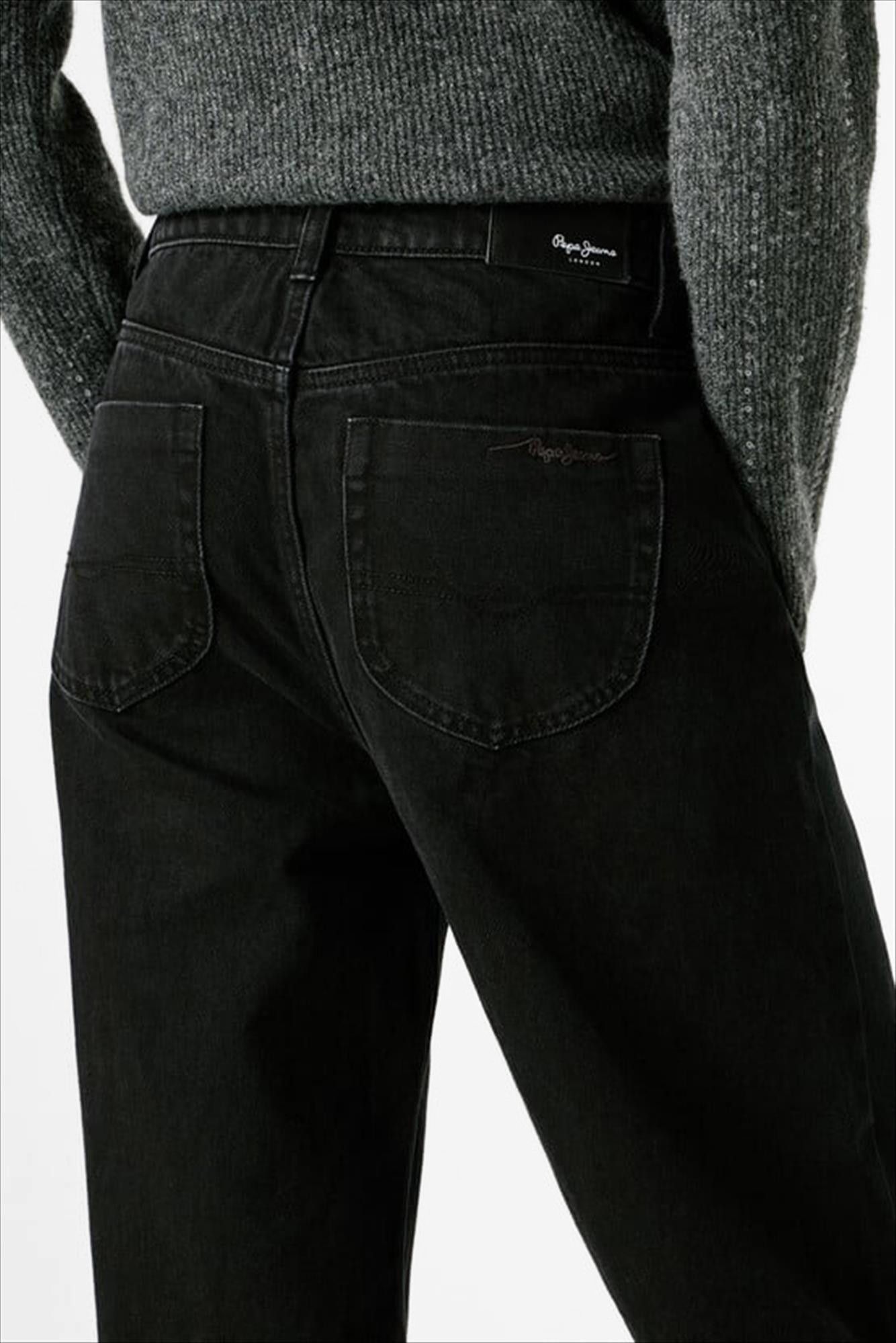 Pepe Jeans London - Zwarte Lexa straight jeans