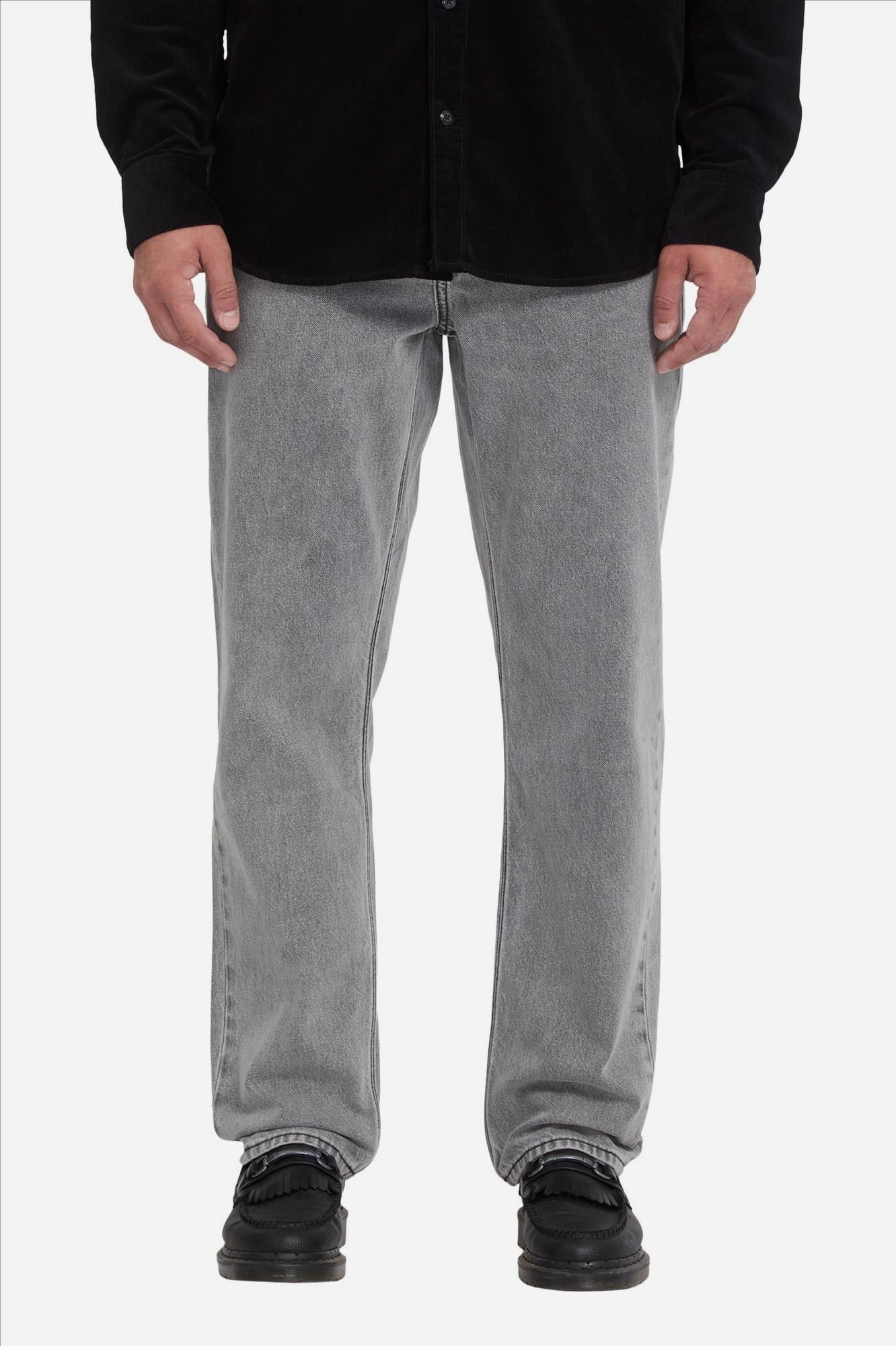 Volcom - Grijze Fivedown relaxed tapered jeans