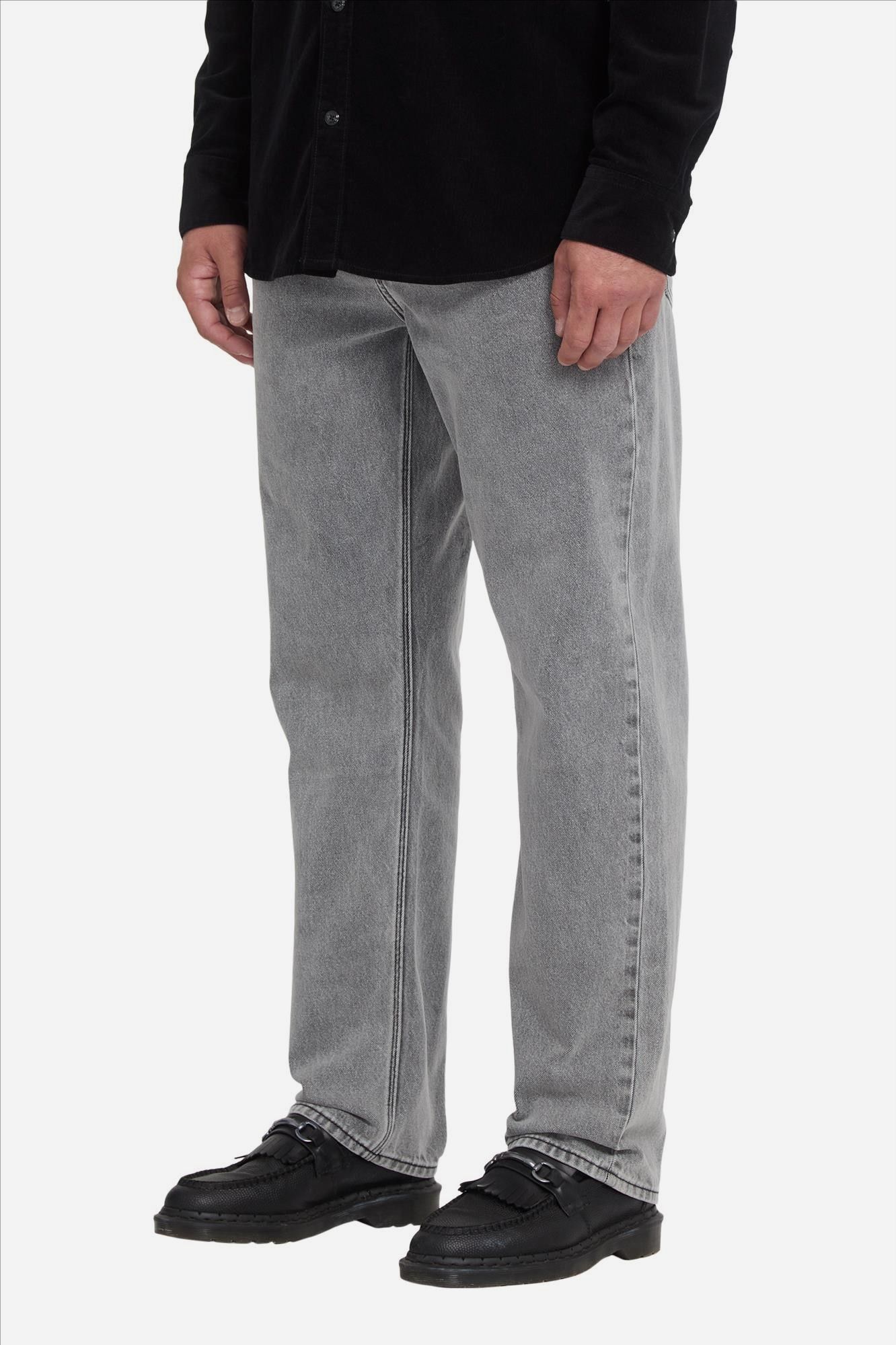 Volcom - Grijze Fivedown relaxed tapered jeans