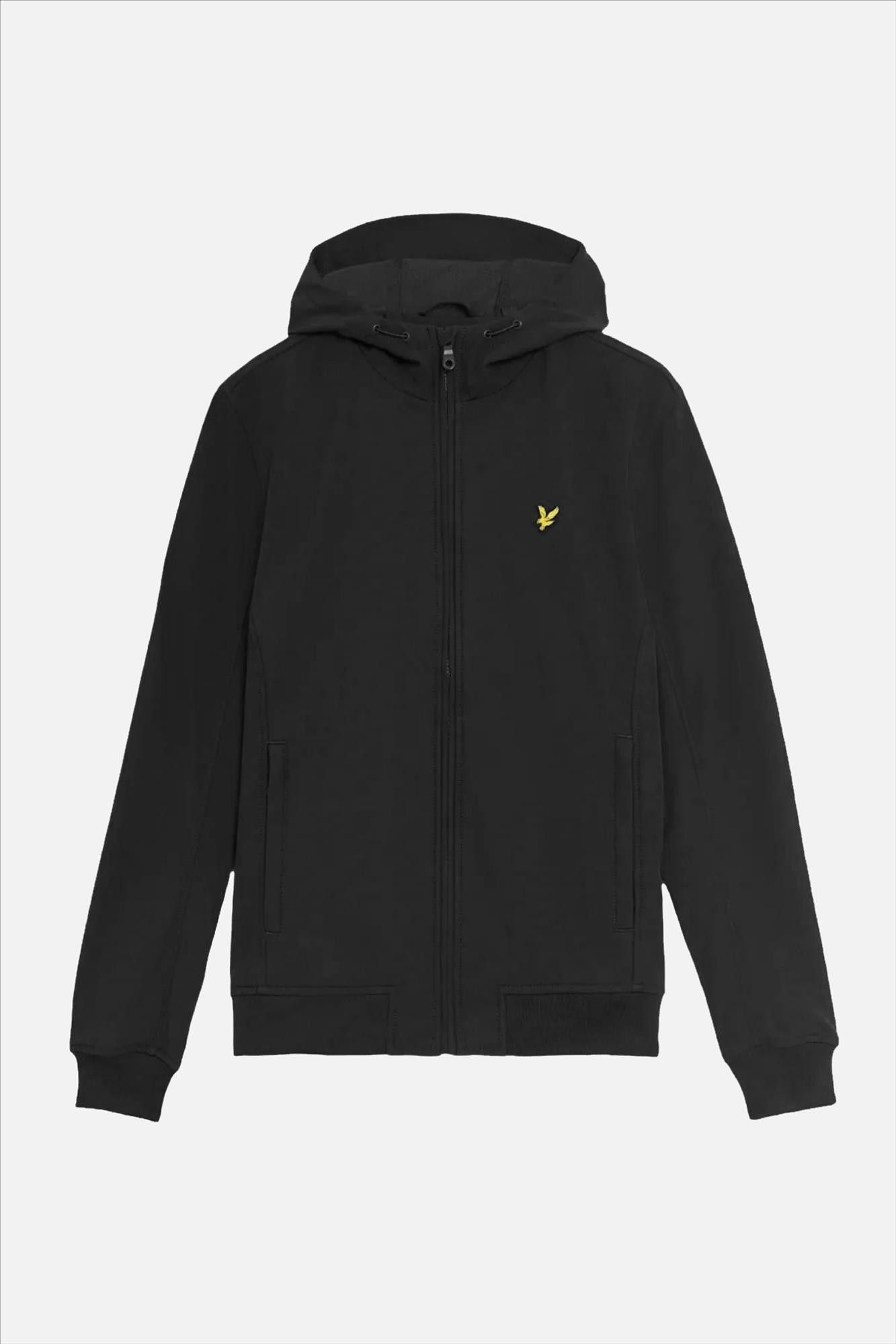 Lyle & Scott - Zwarte Fleece Softshell jas