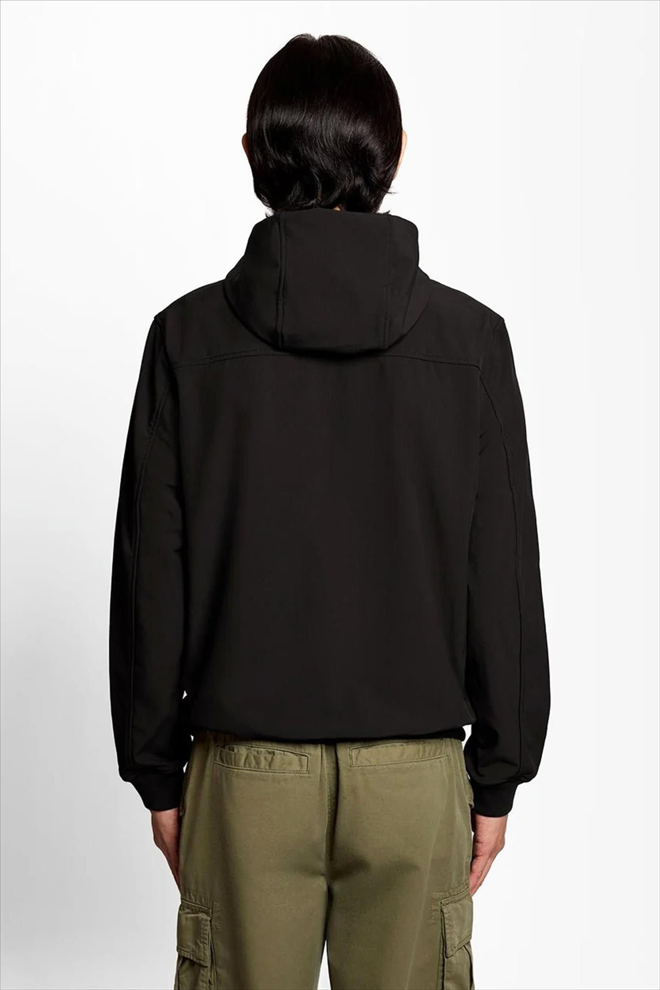 Lyle & Scott - Zwarte Fleece Softshell jas