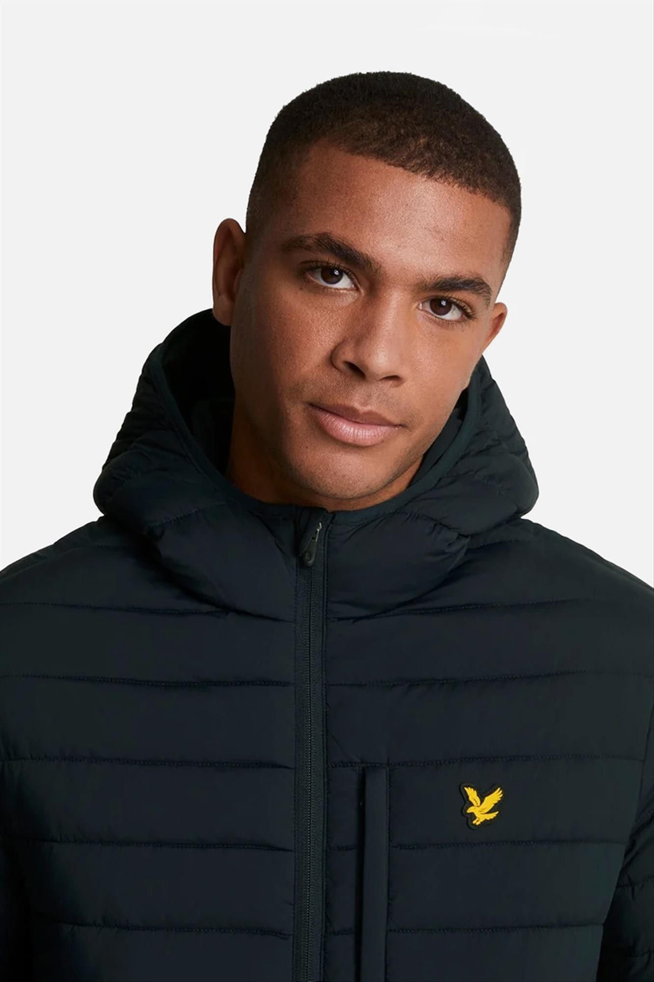Lyle & Scott - Donkerblauwe Lightweight Quilted jas