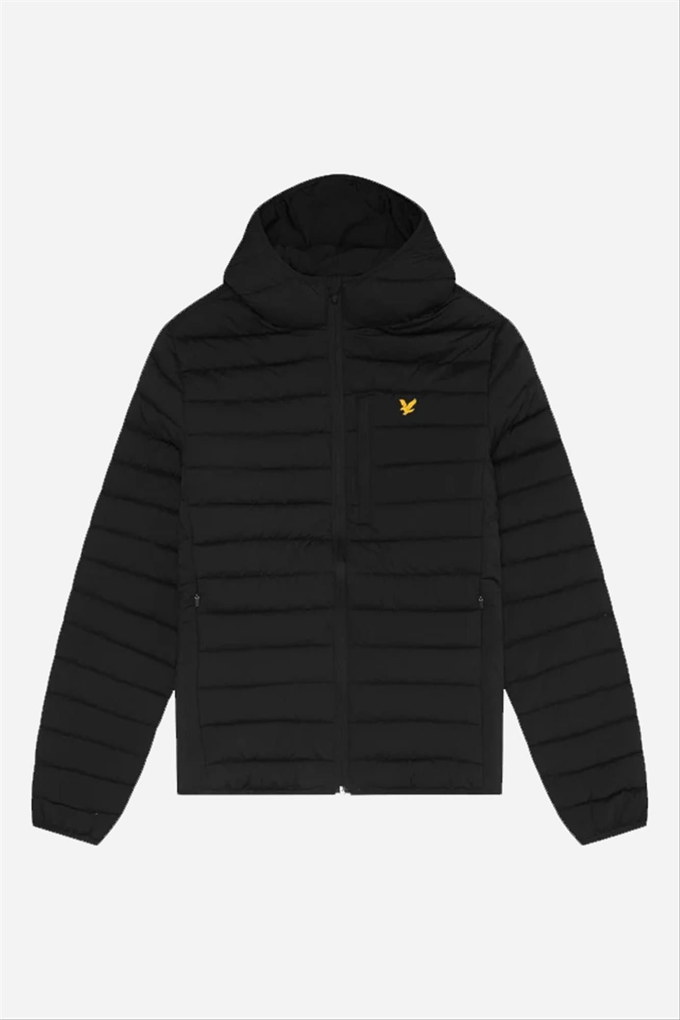 Lyle & Scott - Zwarte Lightweight Quilted jas