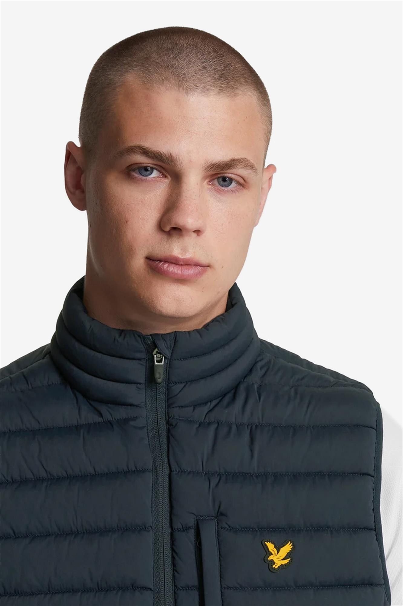 Lyle & Scott - Donkerblauwe Lightweight Quilted bodywarmer