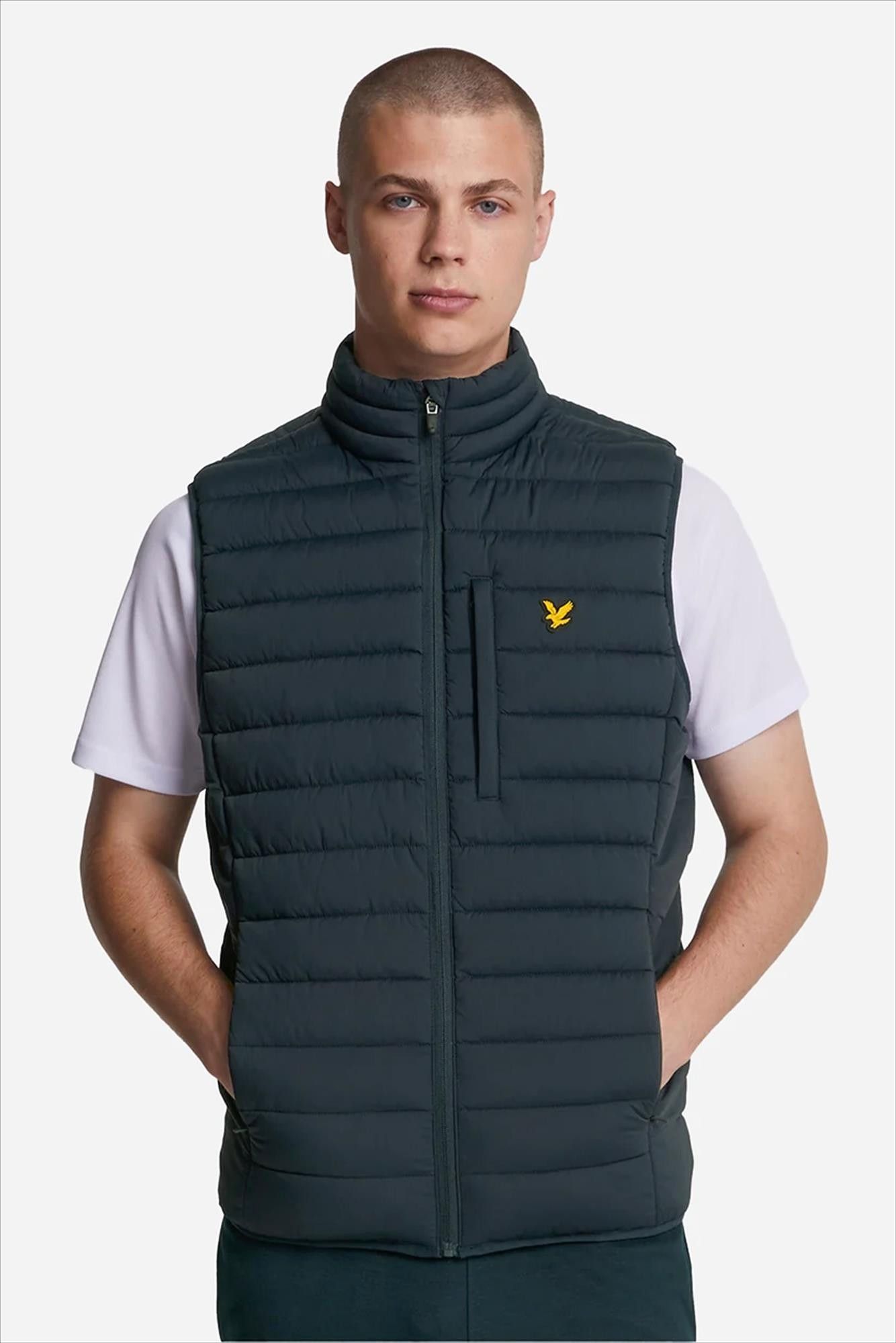 Lyle & Scott - Donkerblauwe Lightweight Quilted bodywarmer