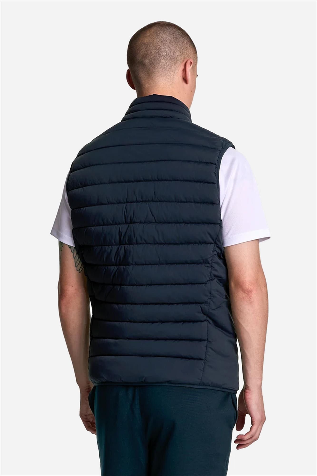 Lyle & Scott - Donkerblauwe Lightweight Quilted bodywarmer