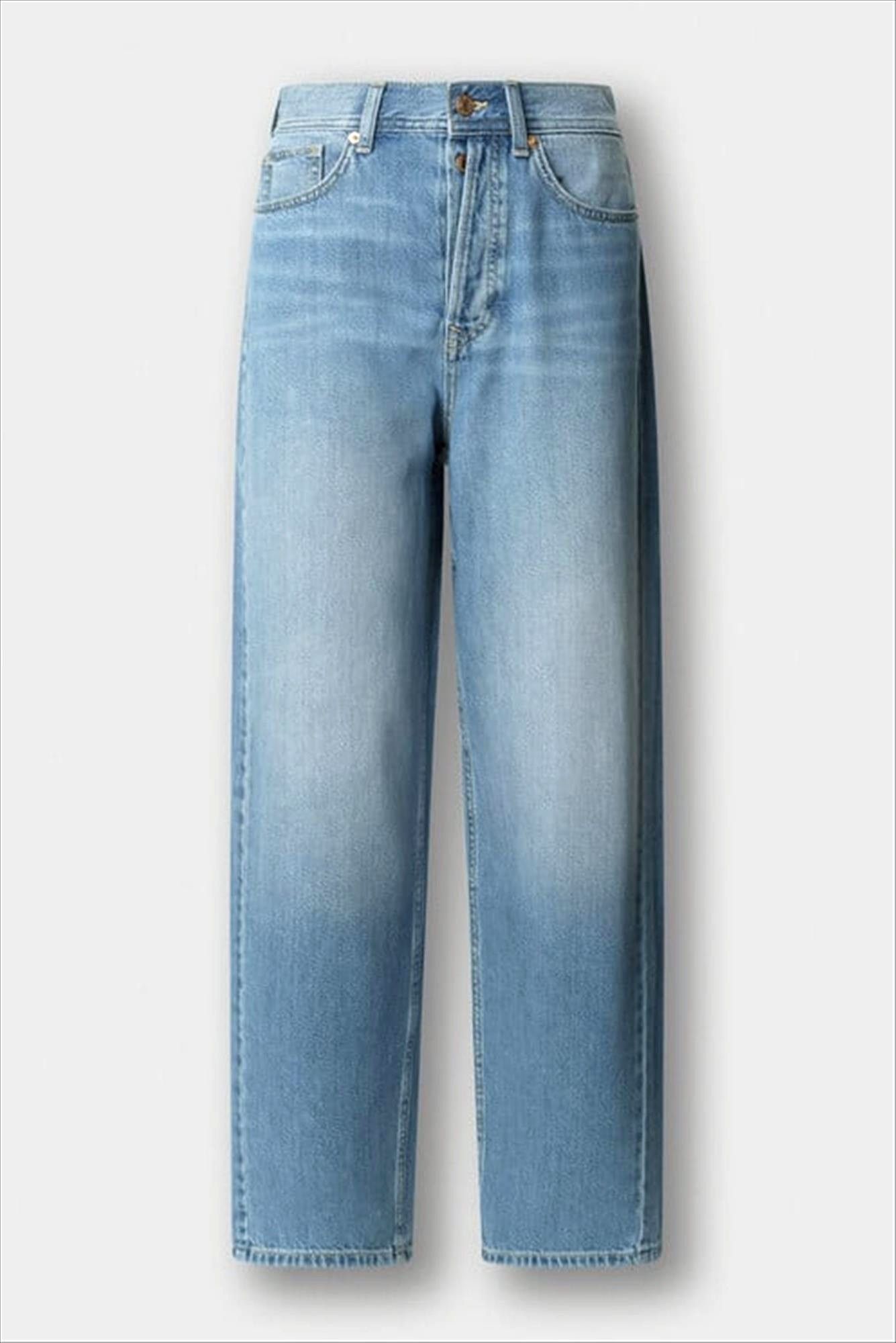 Pepe Jeans London - Blauwe Addison barrel jeans