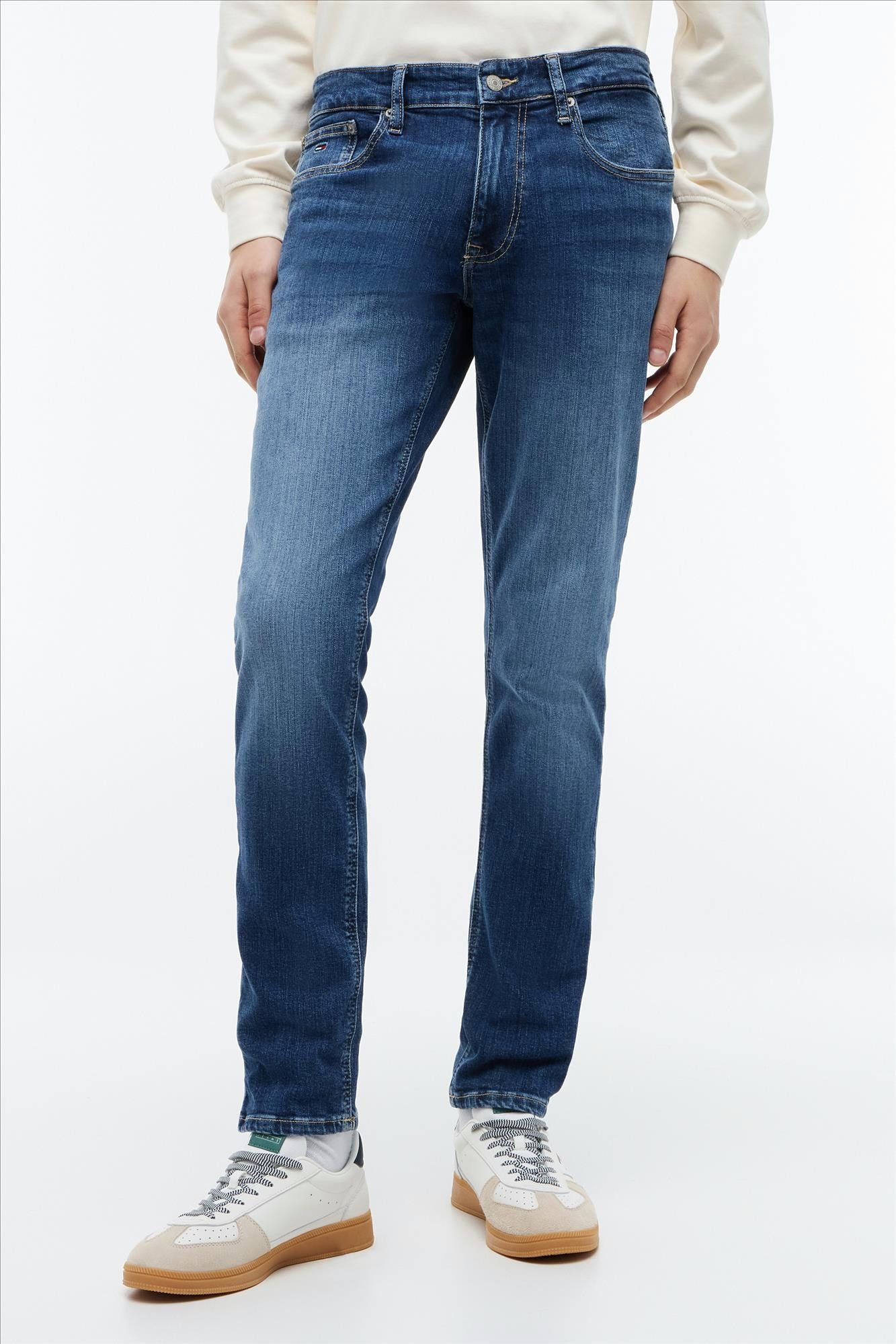 Tommy Jeans - Medium Blauwe Scanton Slim jeans