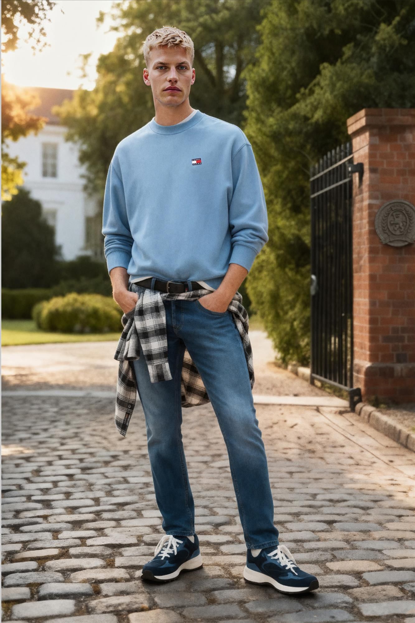 Tommy Jeans - Medium Blauwe Scanton Slim jeans