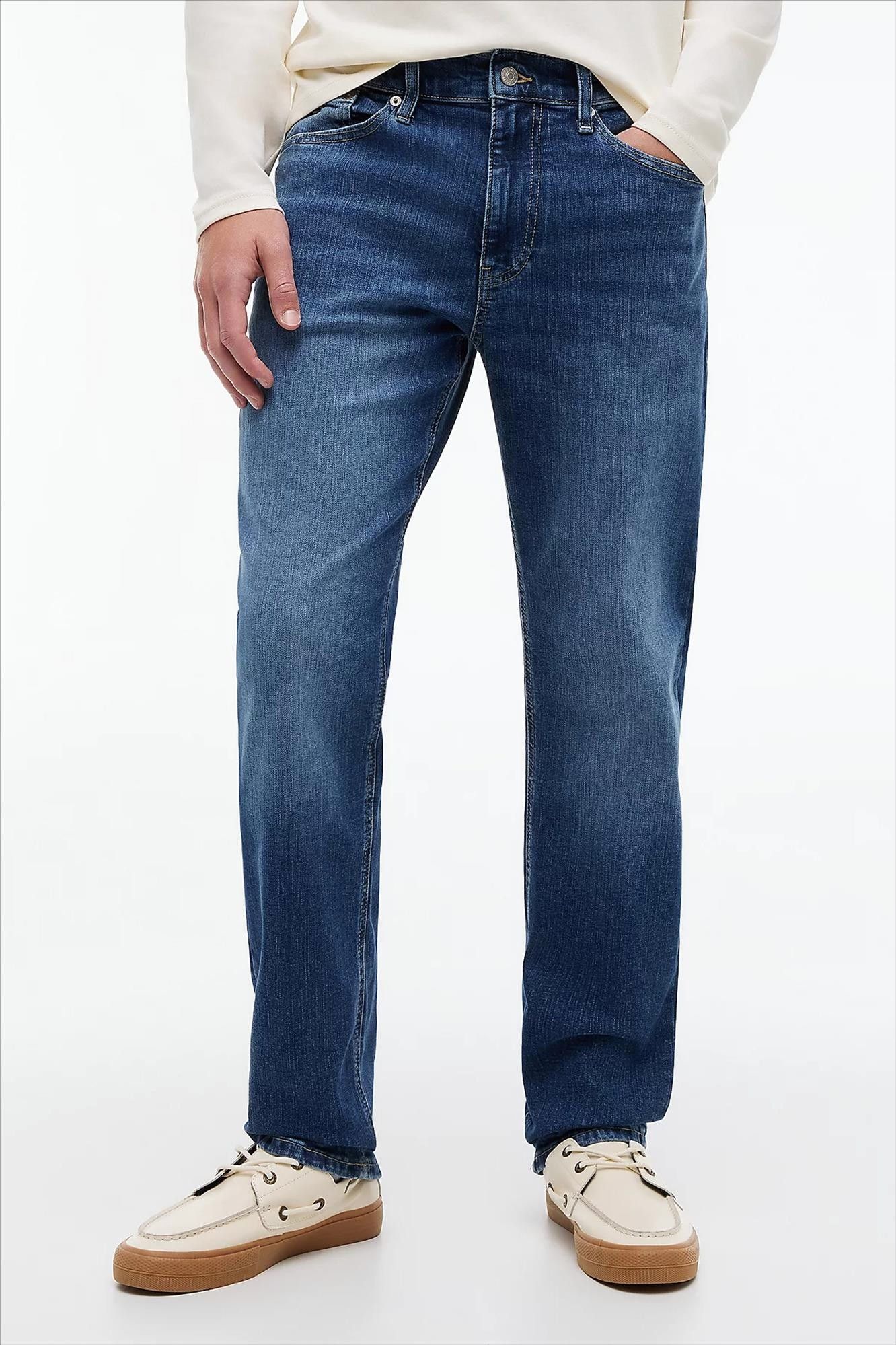 Tommy Jeans - Blauwe Ryan Slim Straight jeans