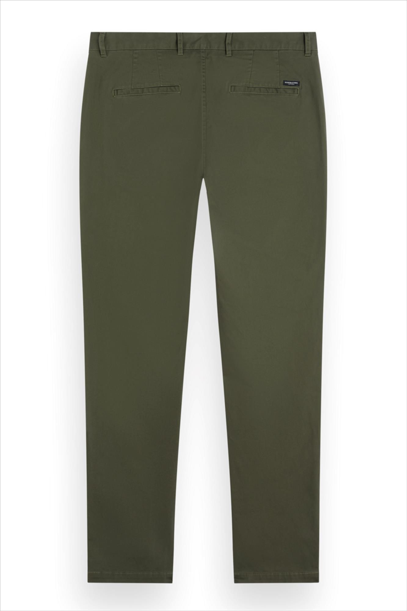 Scotch & Soda - Olijfgroene Stuart Slim chino