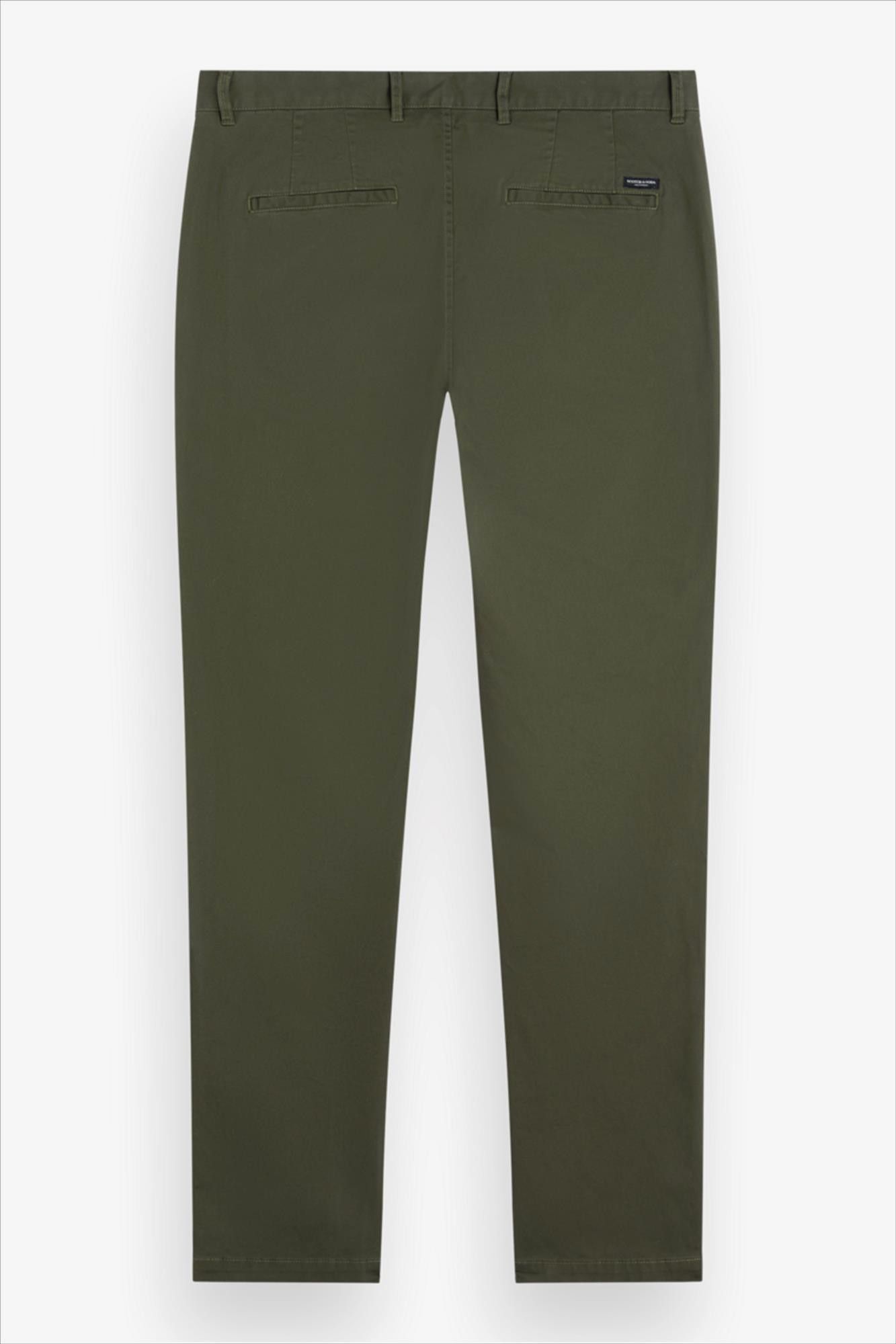 Scotch & Soda - Olijfgroene Stuart Slim chino
