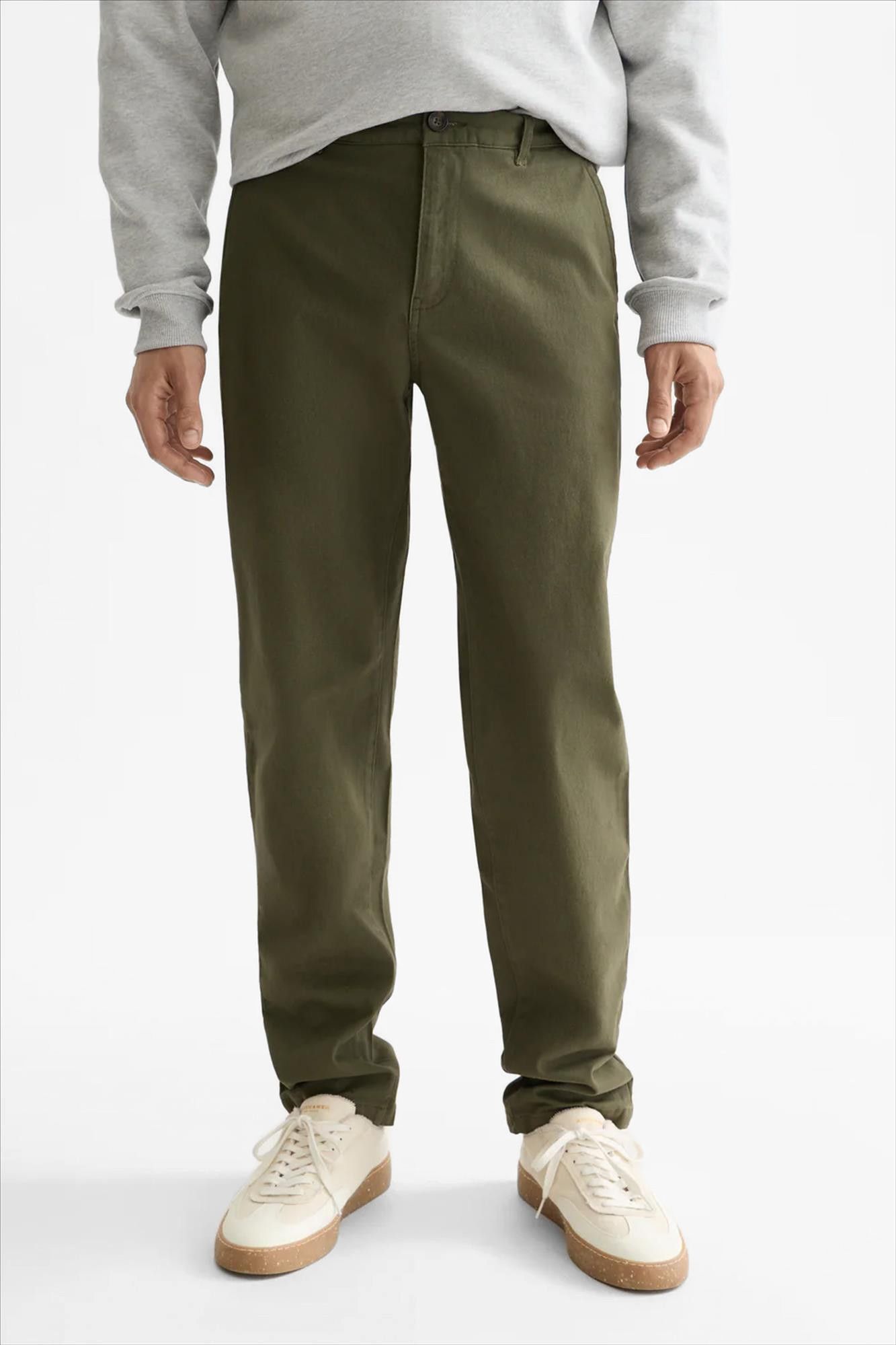 Scotch & Soda - Olijfgroene Stuart Slim chino