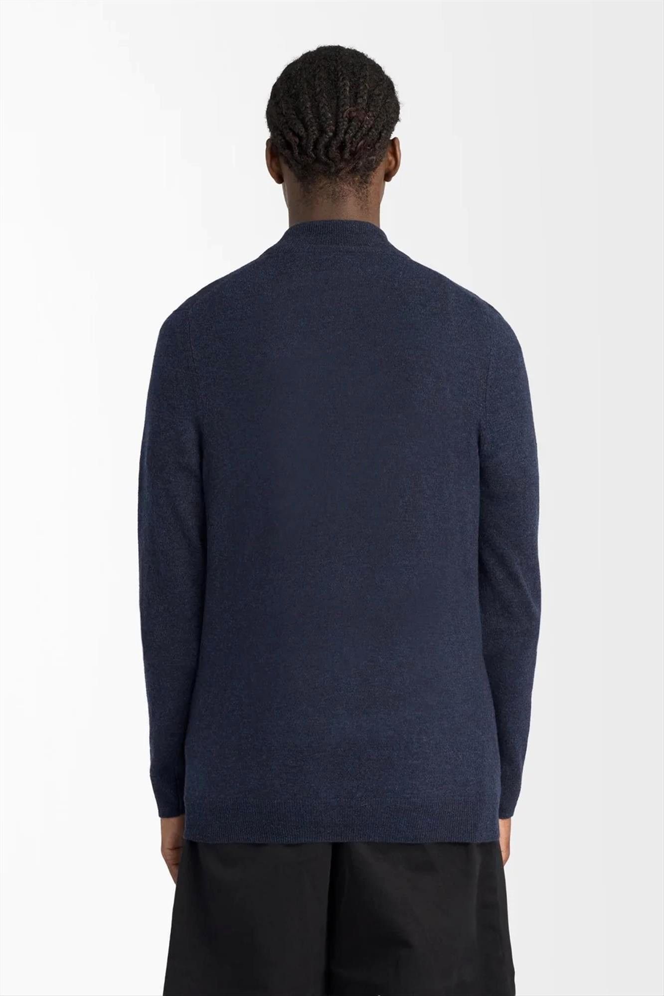 Lyle & Scott - Donkerblauwe Zip Through cardigan