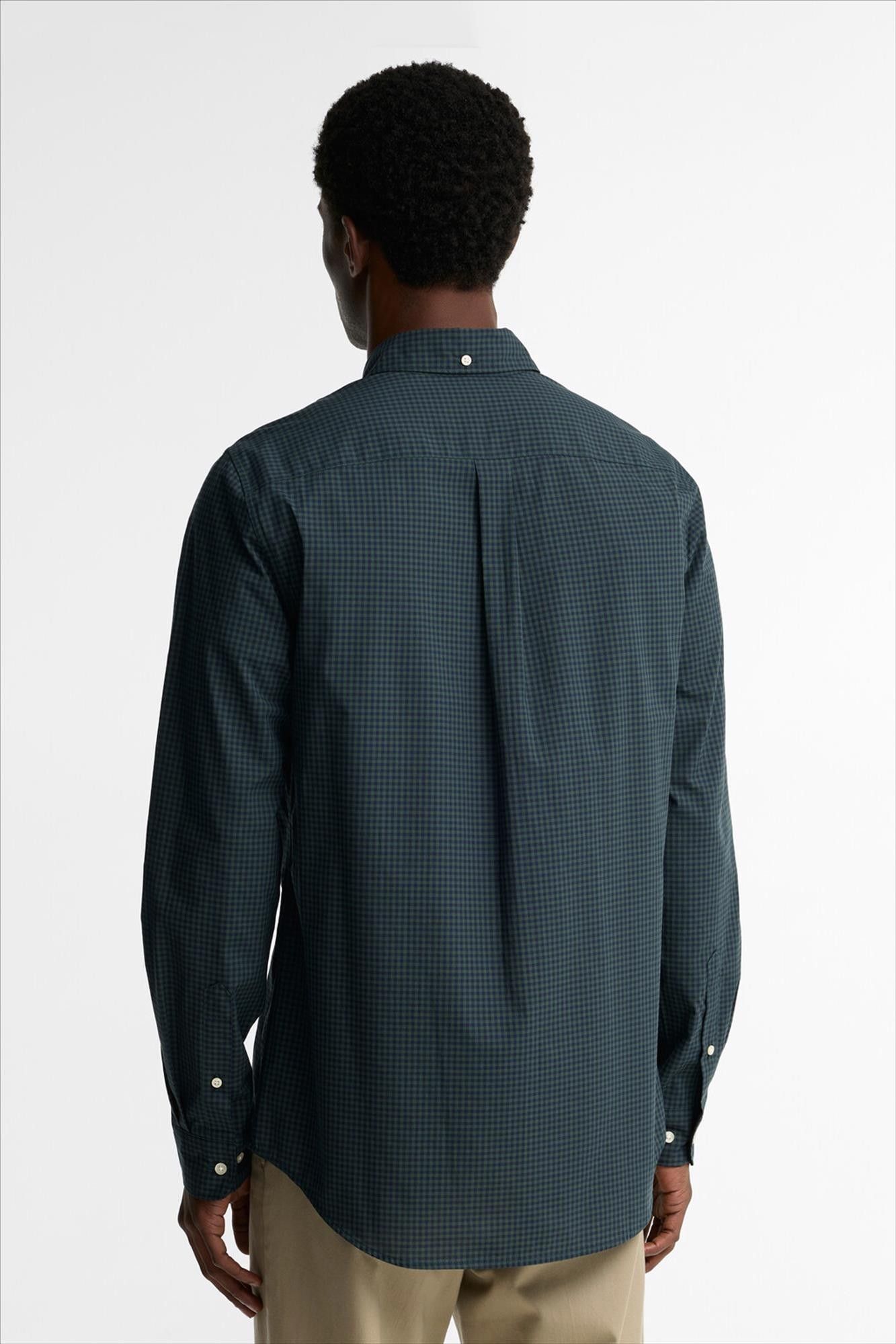 Barbour - Donkerblauw-Donkergroen Harbourwall tailored hemd