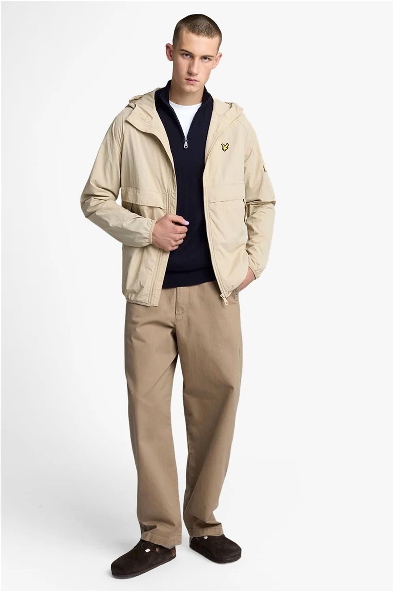 Lyle & Scott - Donkerblauwe Quarter Zip trui
